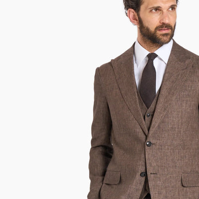 Brown 3 Piece Suits