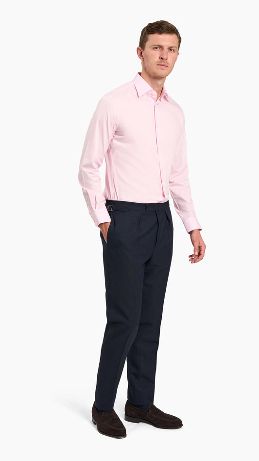 Fine Pink Twill Easy Iron Custom Shirt