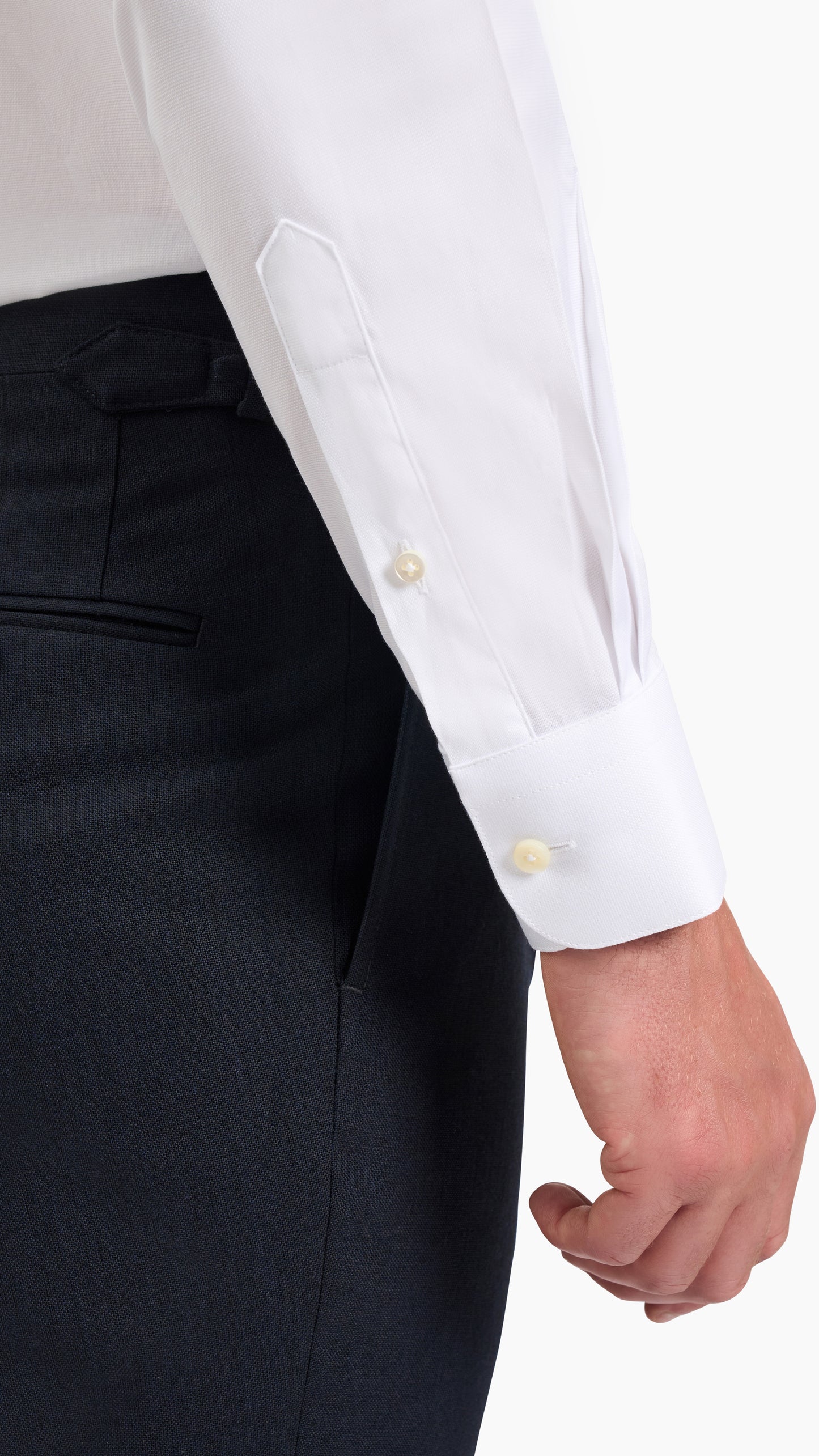 White Birdseye Oxford Shirt