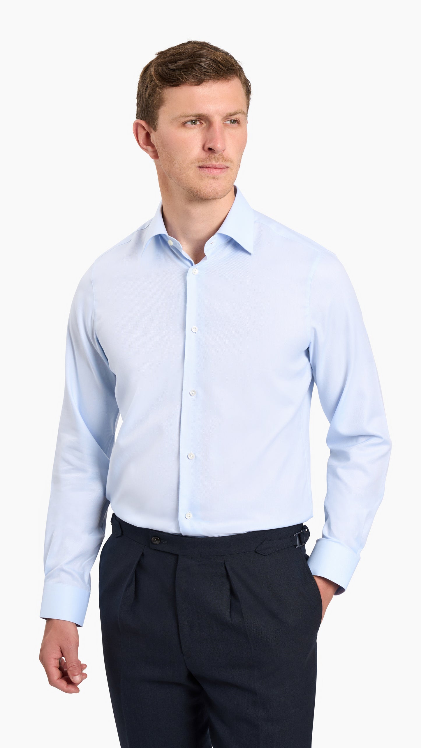 Weba Light Blue Oxford Easy Iron Custom Shirt