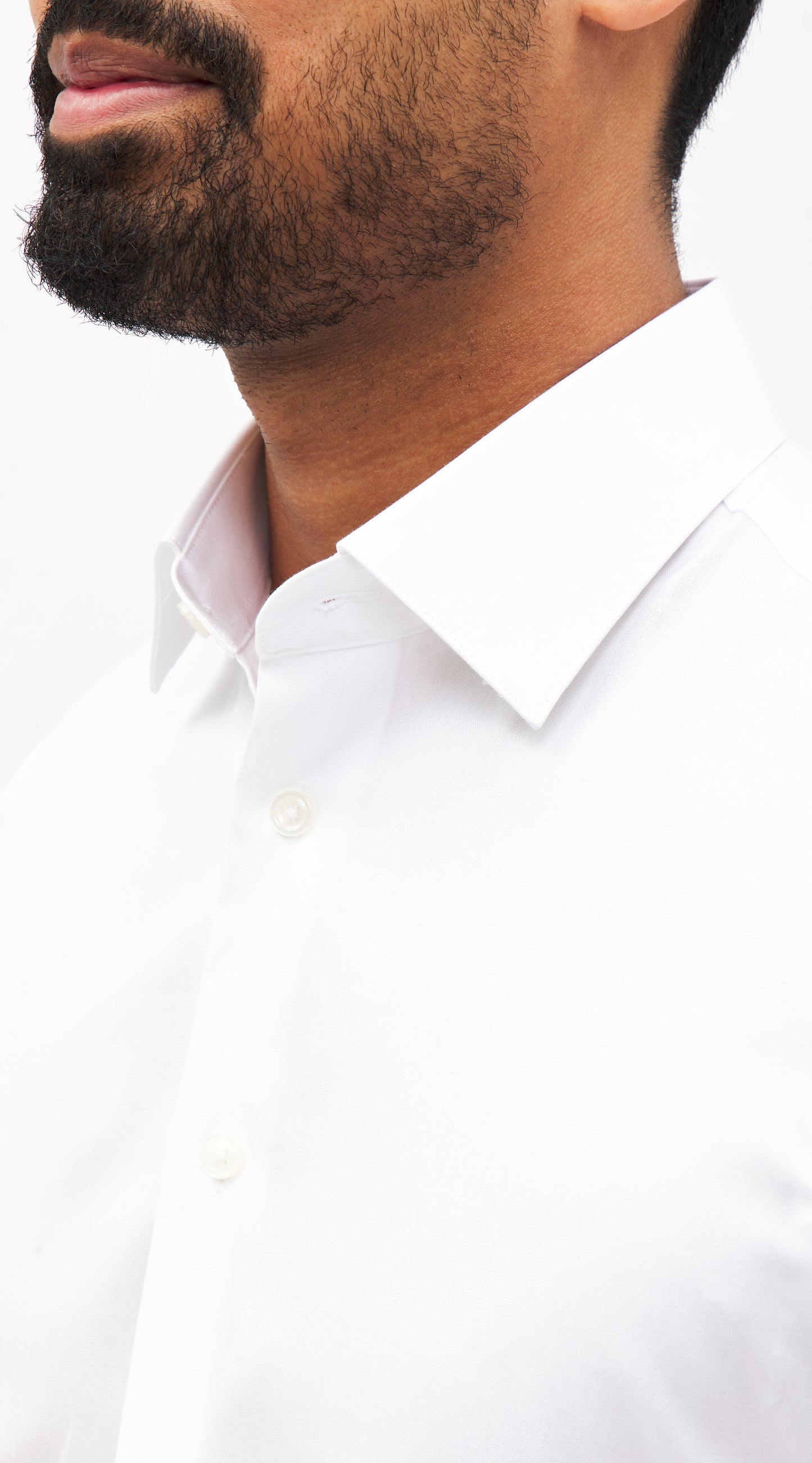 White Egyptian Cotton Pinpoint Oxford Custom Shirt