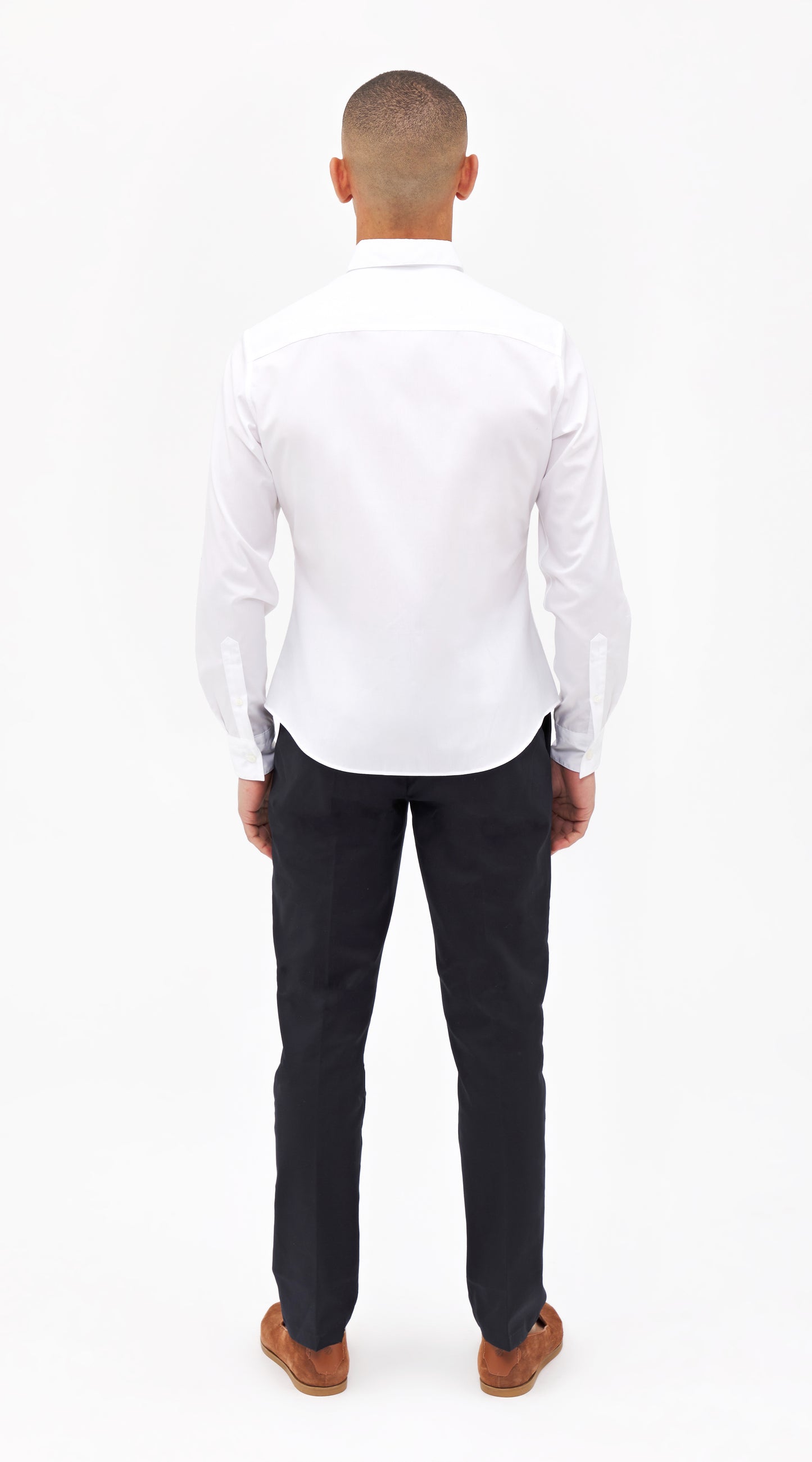 White Poplin Custom Shirt