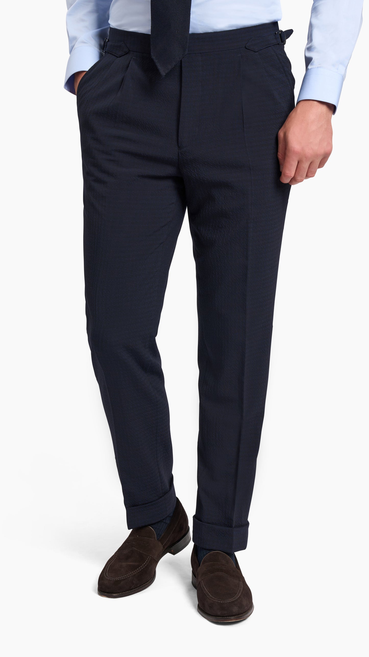 Scabal Navy Seersucker Suit