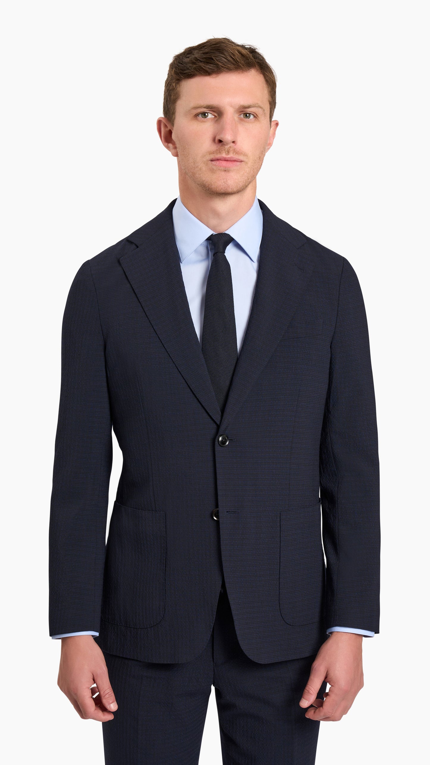 Scabal Navy Seersucker Suit