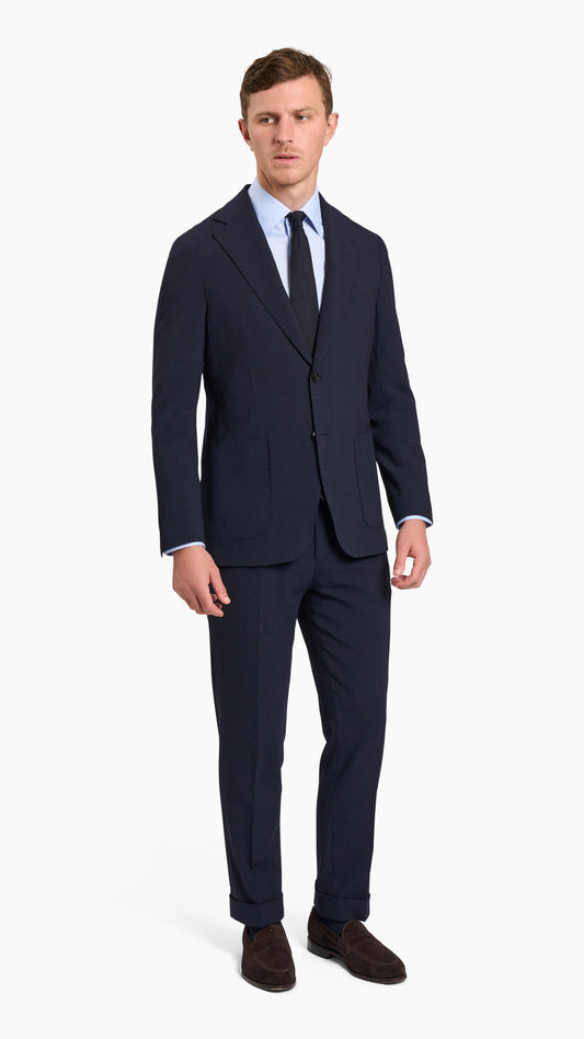 Scabal Navy Seersucker Suit