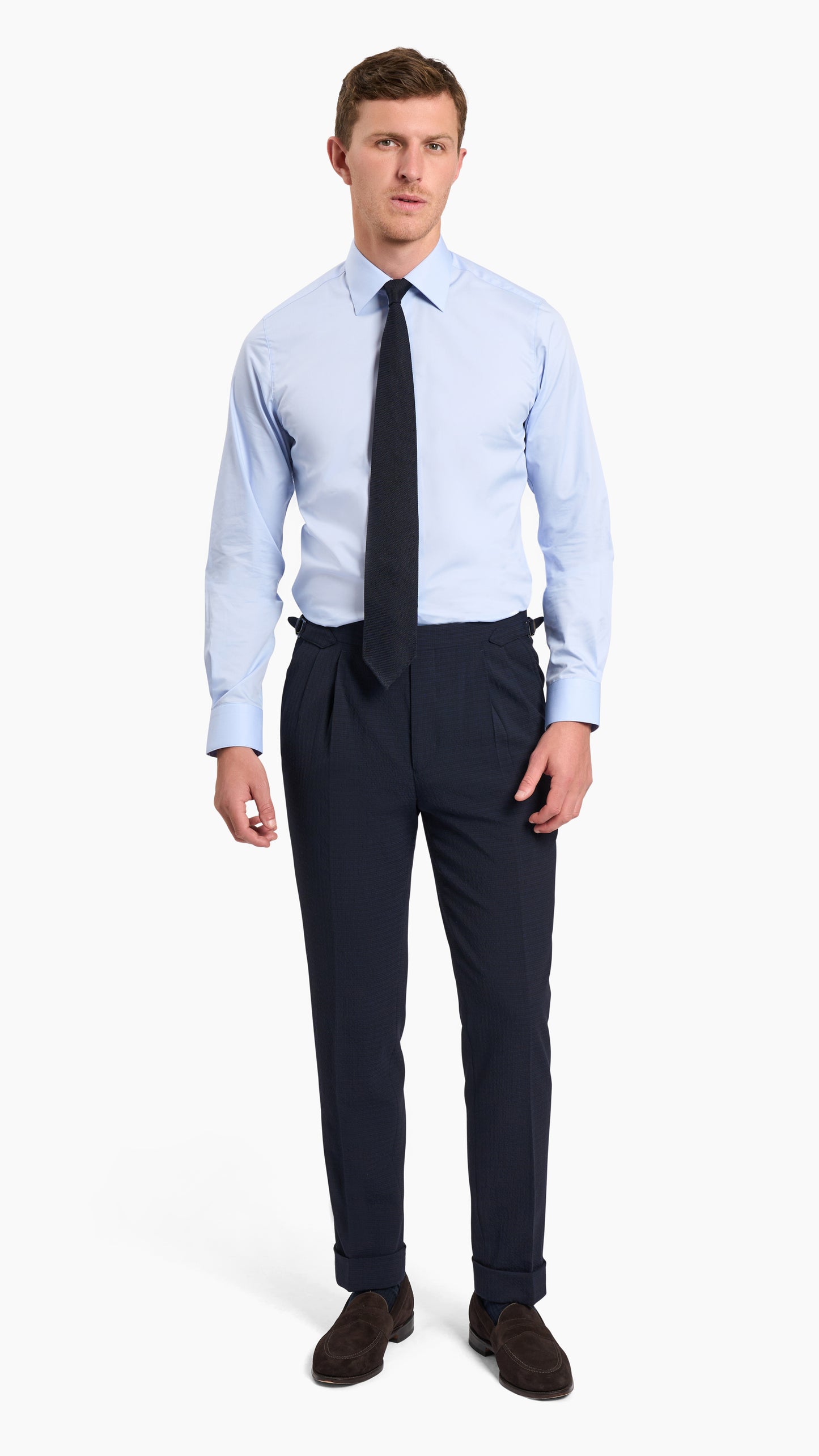 Scabal Navy Seersucker Suit