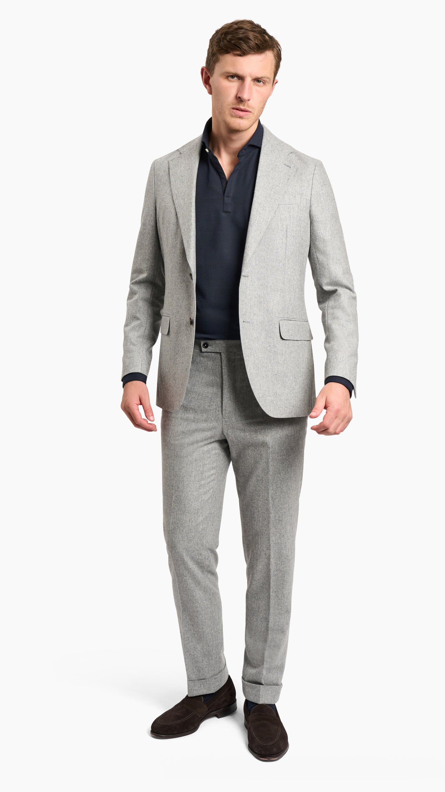 Holland & Sherry Grey Flannel Suit