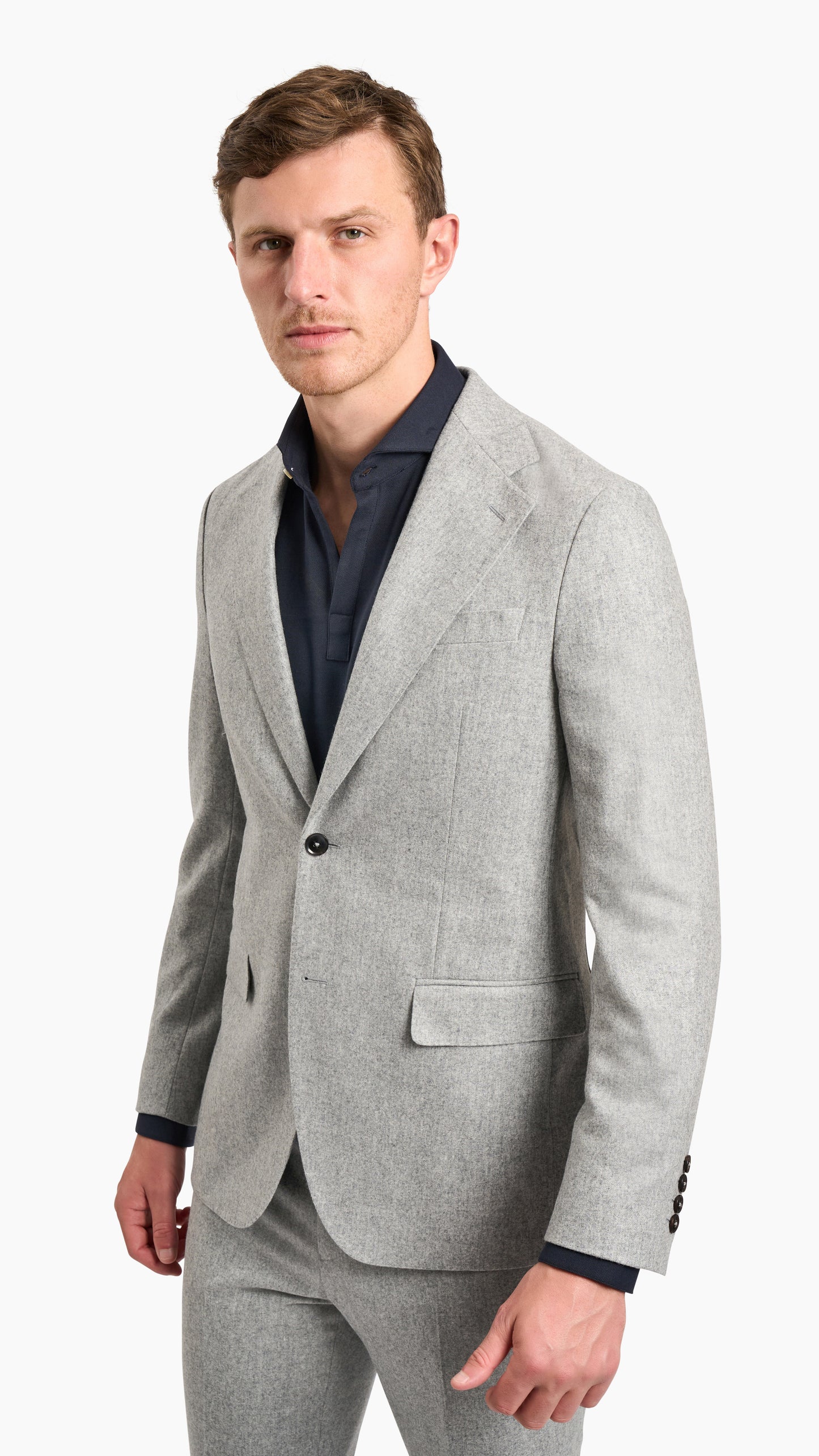 Holland & Sherry Grey Flannel Suit