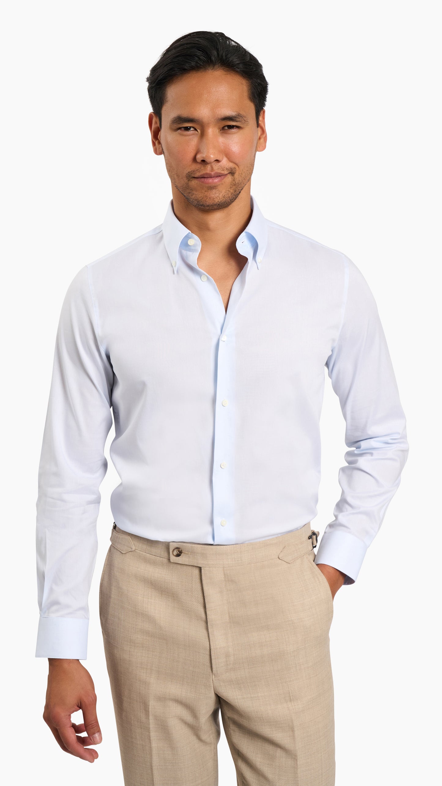 Ice Blue Cotton Shirt