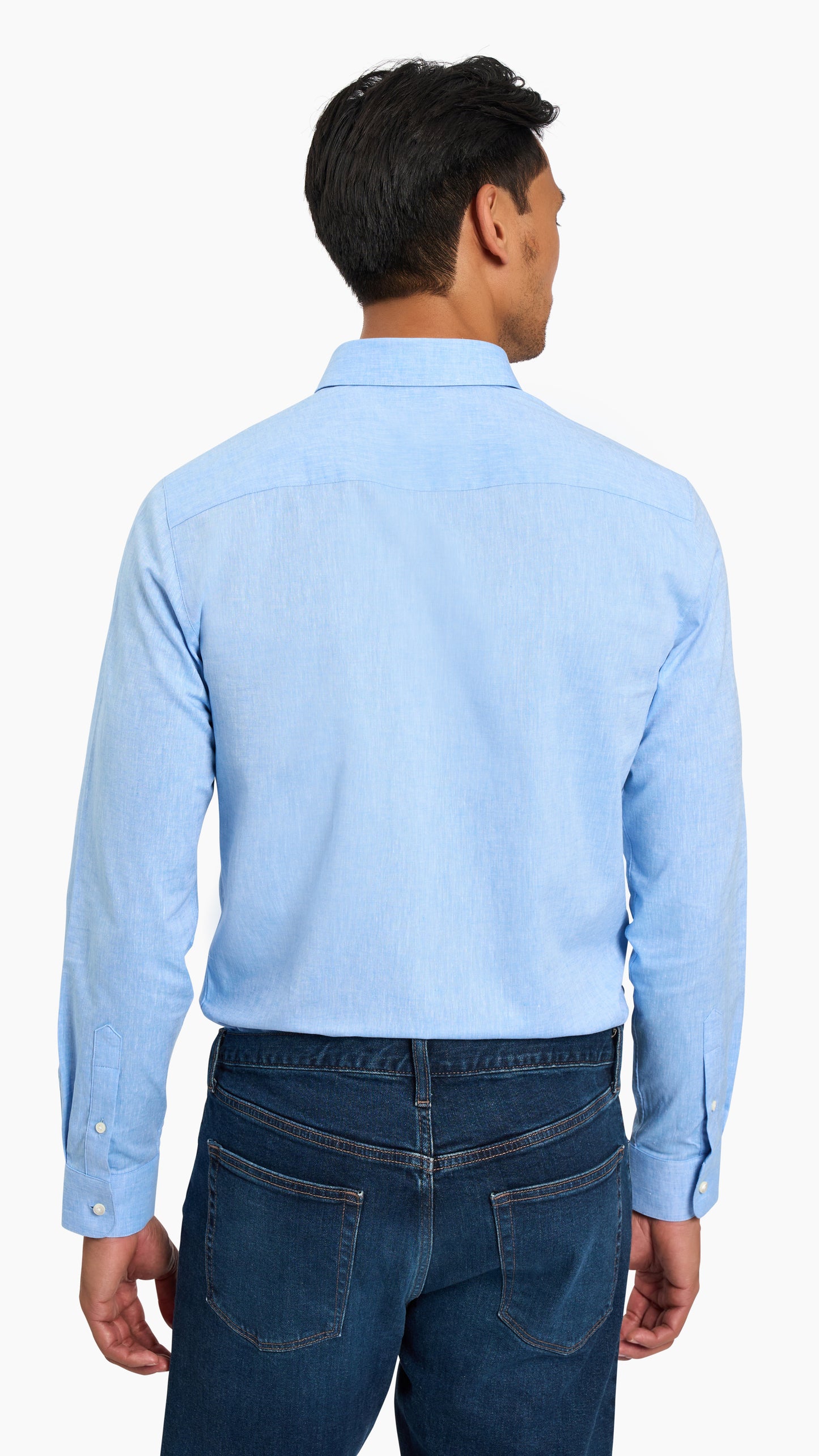 Blue Cotton Linen Shirt