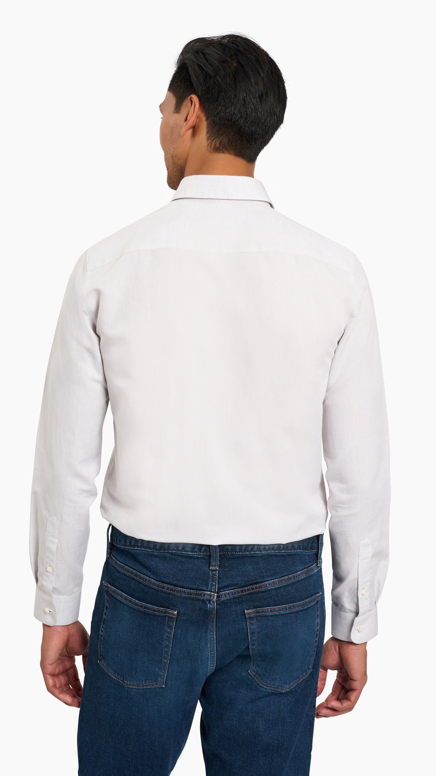 Somelos White Cotton/Linen Shirt