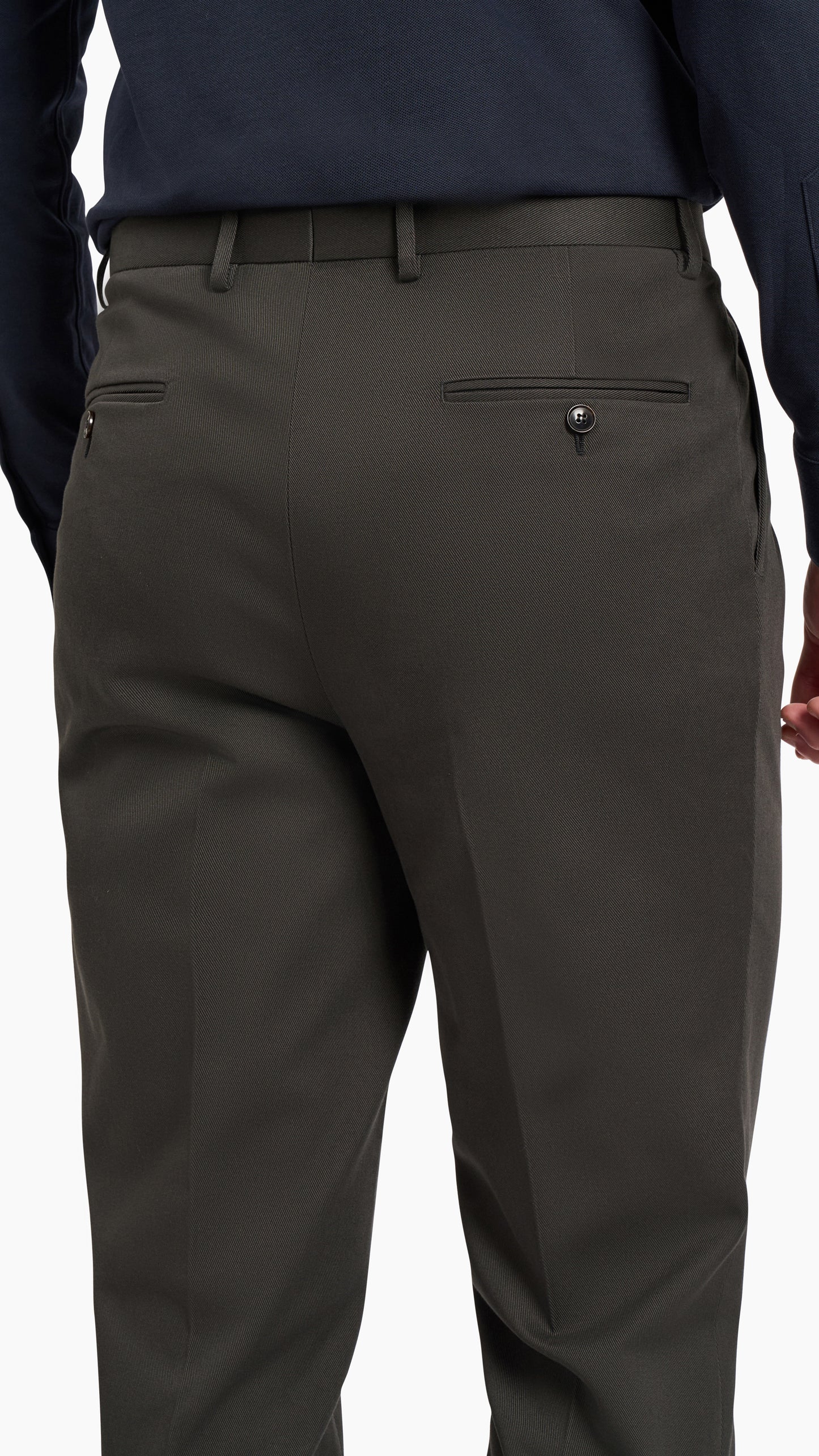 Olimpias Charcoal Twill Custom Chino