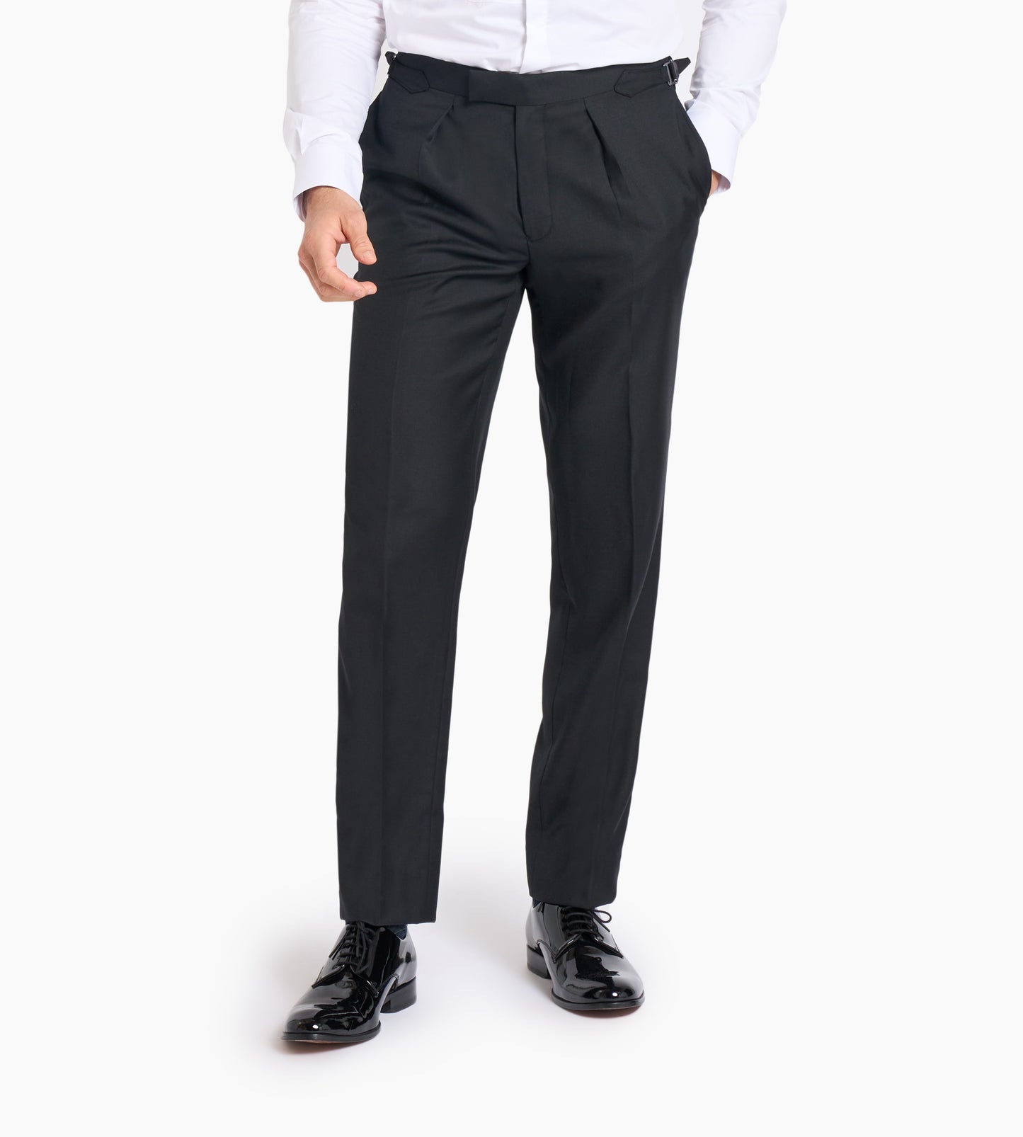 ES Essentials Black Custom Tuxedo Trouser