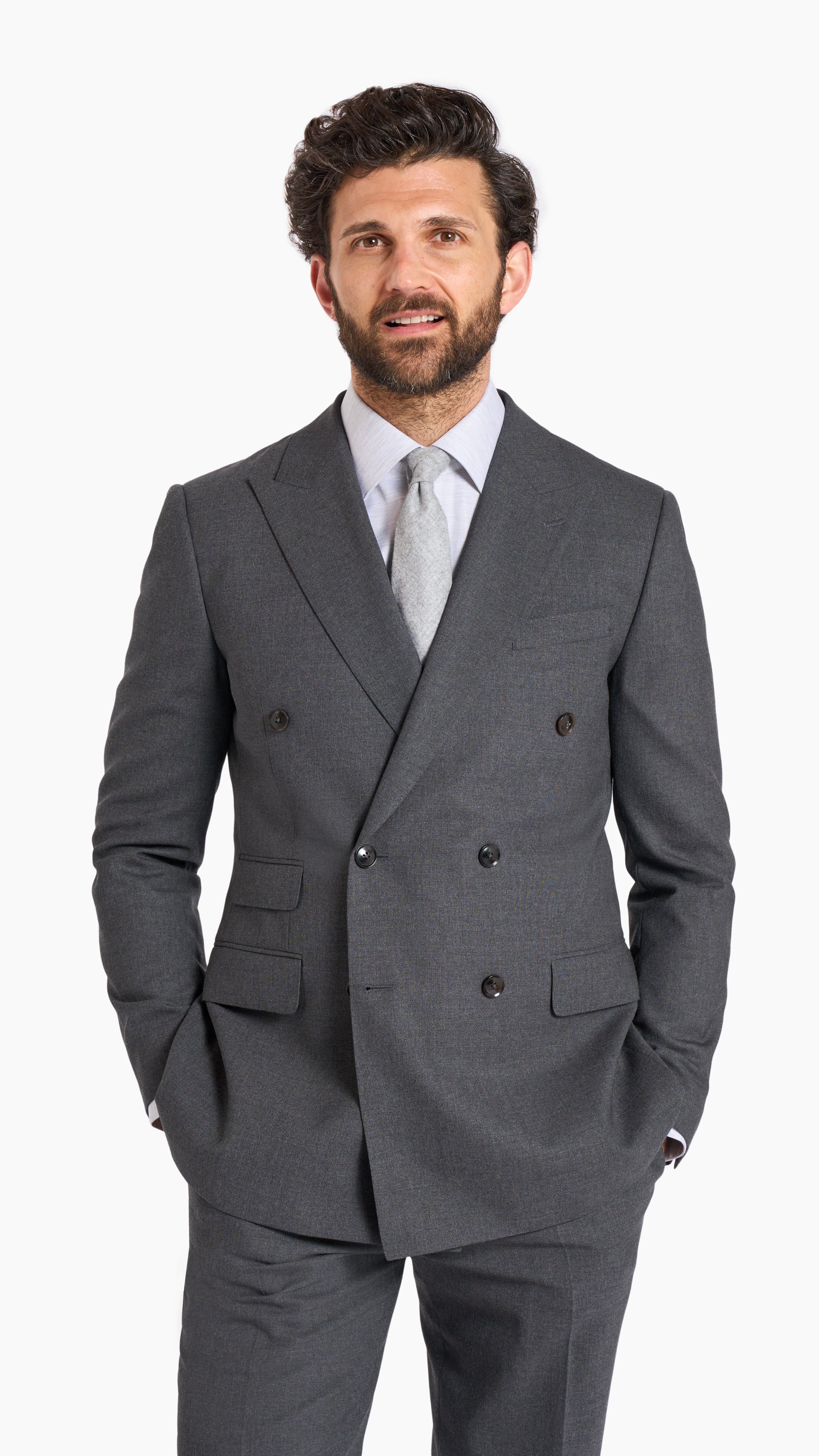 Holland & Sherry Charcoal Wool Custom Jacket - Edit Suits Co.