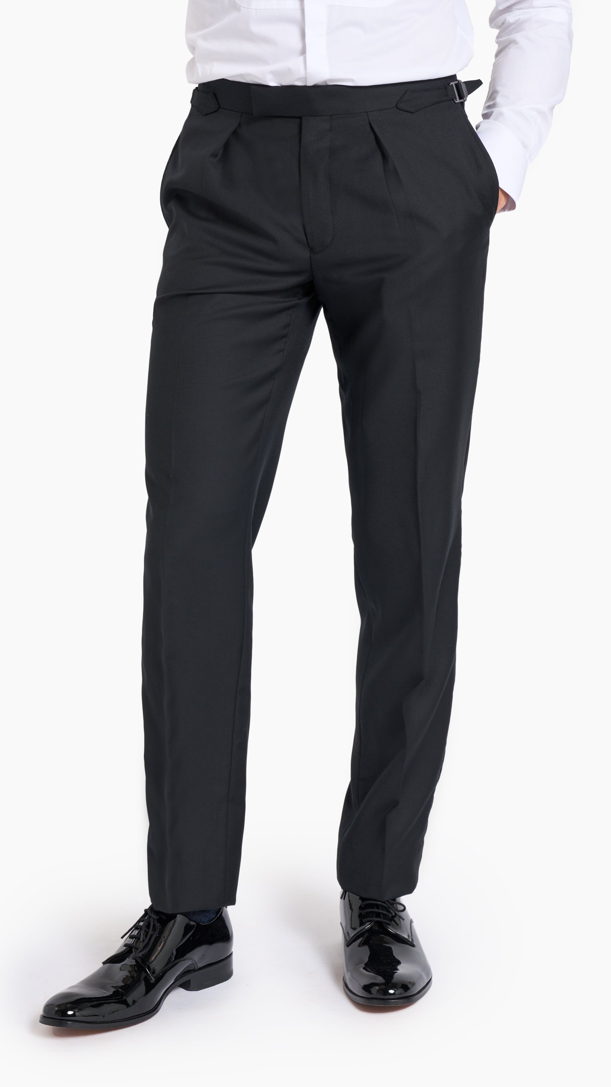 ES Essentials Black Custom Tuxedo Suit