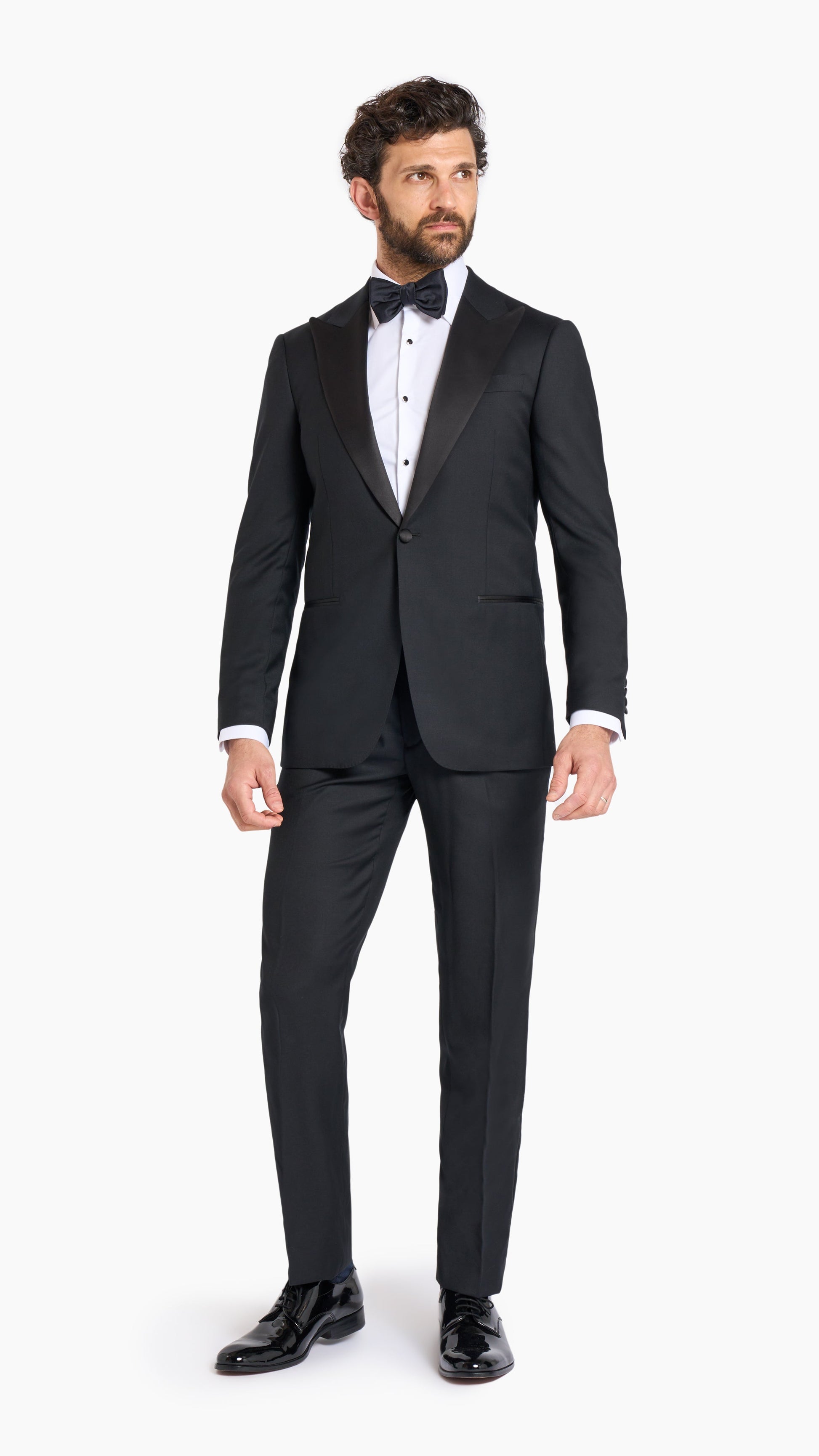 ES Essentials Black Custom Tuxedo Trouser