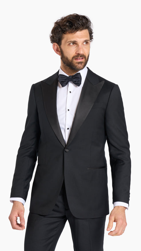 ES Essentials Black Custom Tuxedo Suit