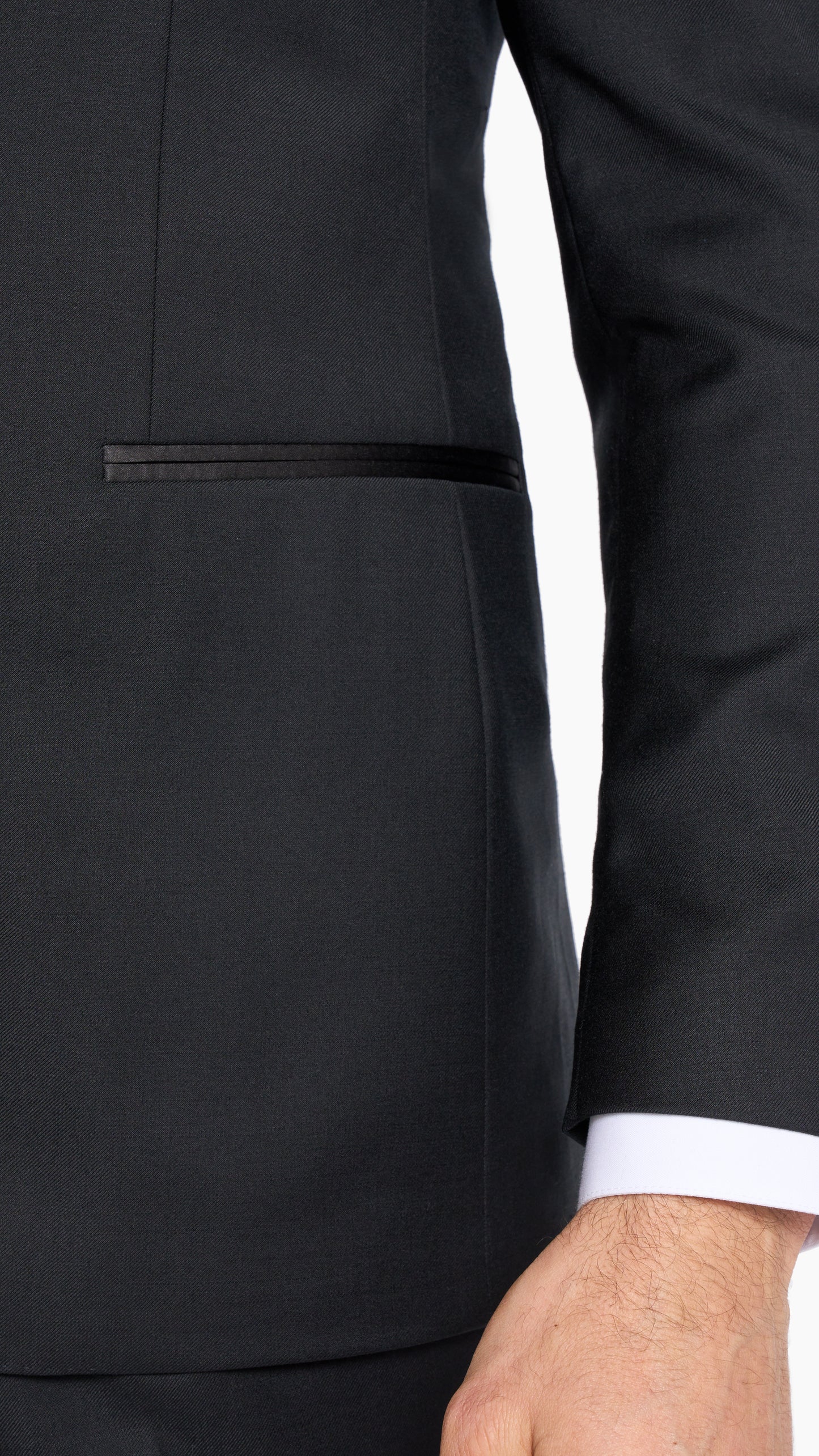 ES Essentials Black Custom Tuxedo Suit