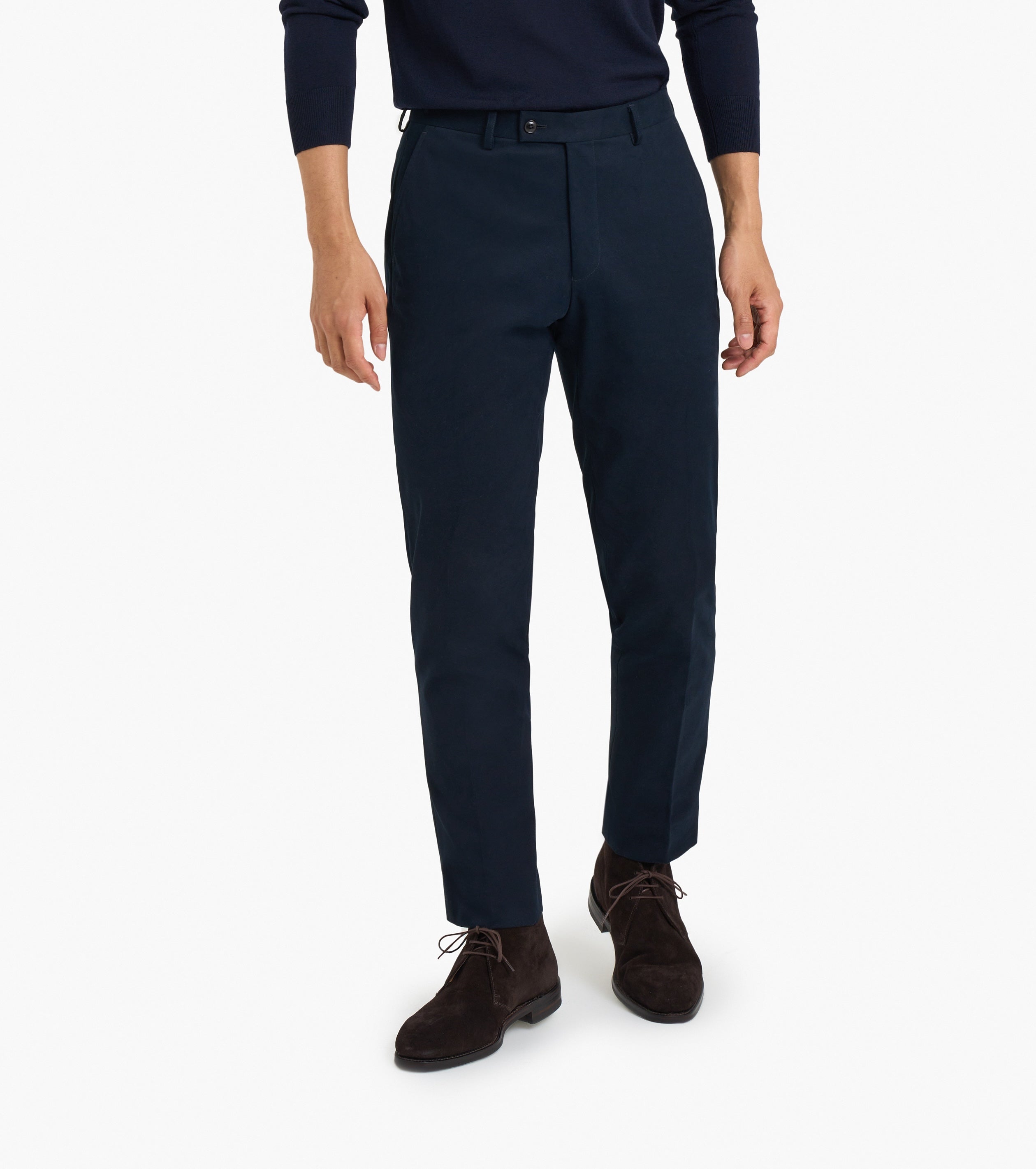 THE RELAXED WOOL TROUSERS - NAVY - COS