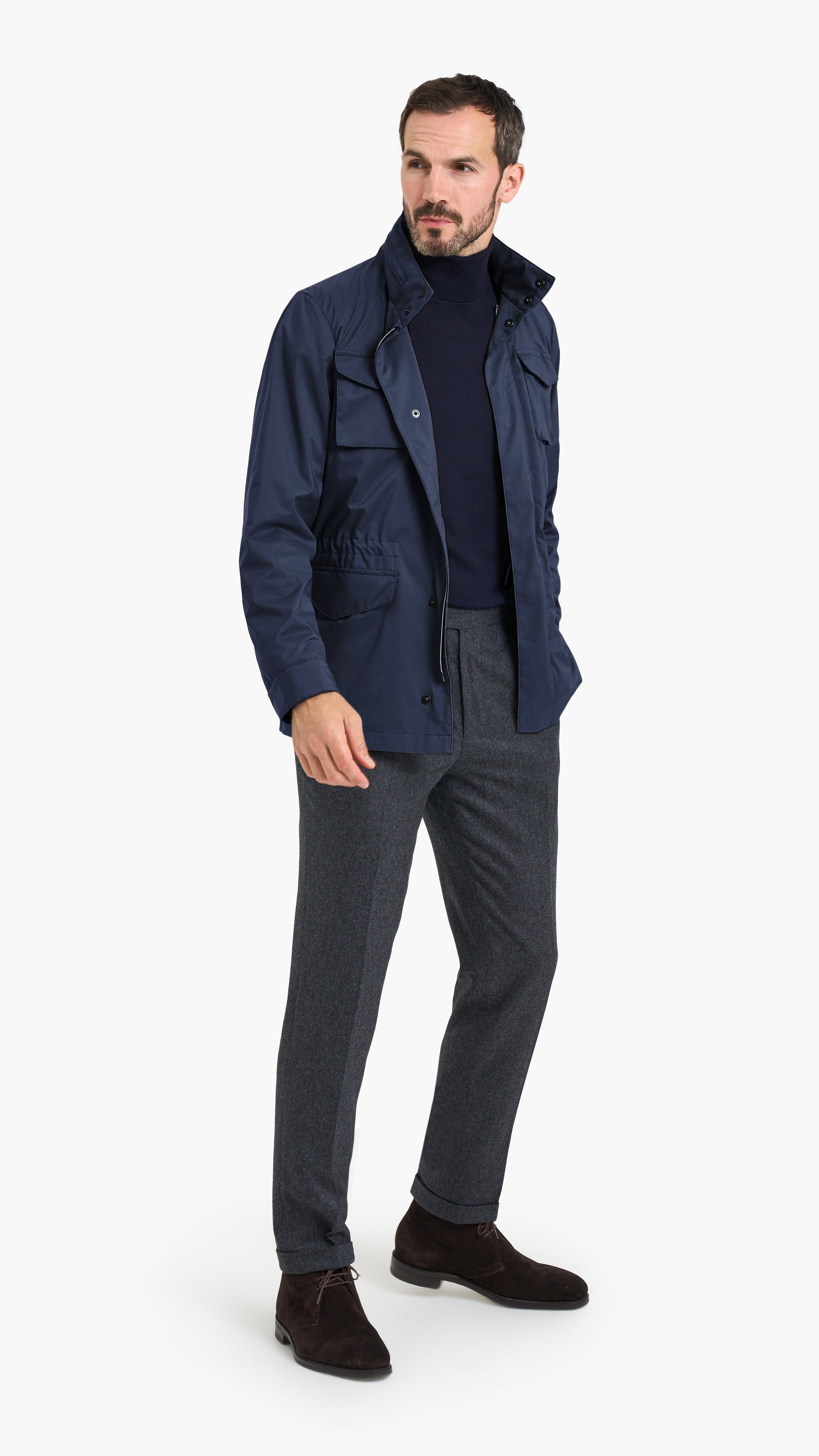 Navy Lightweight Field Jacket Edit Suits Co