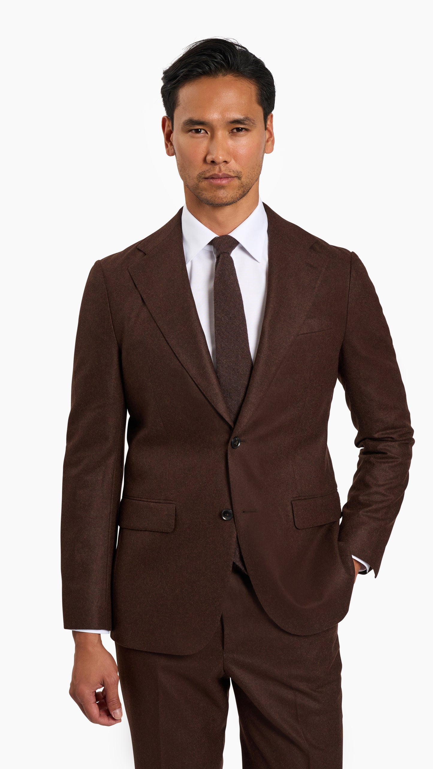 Scabal Rust Flannel Suit