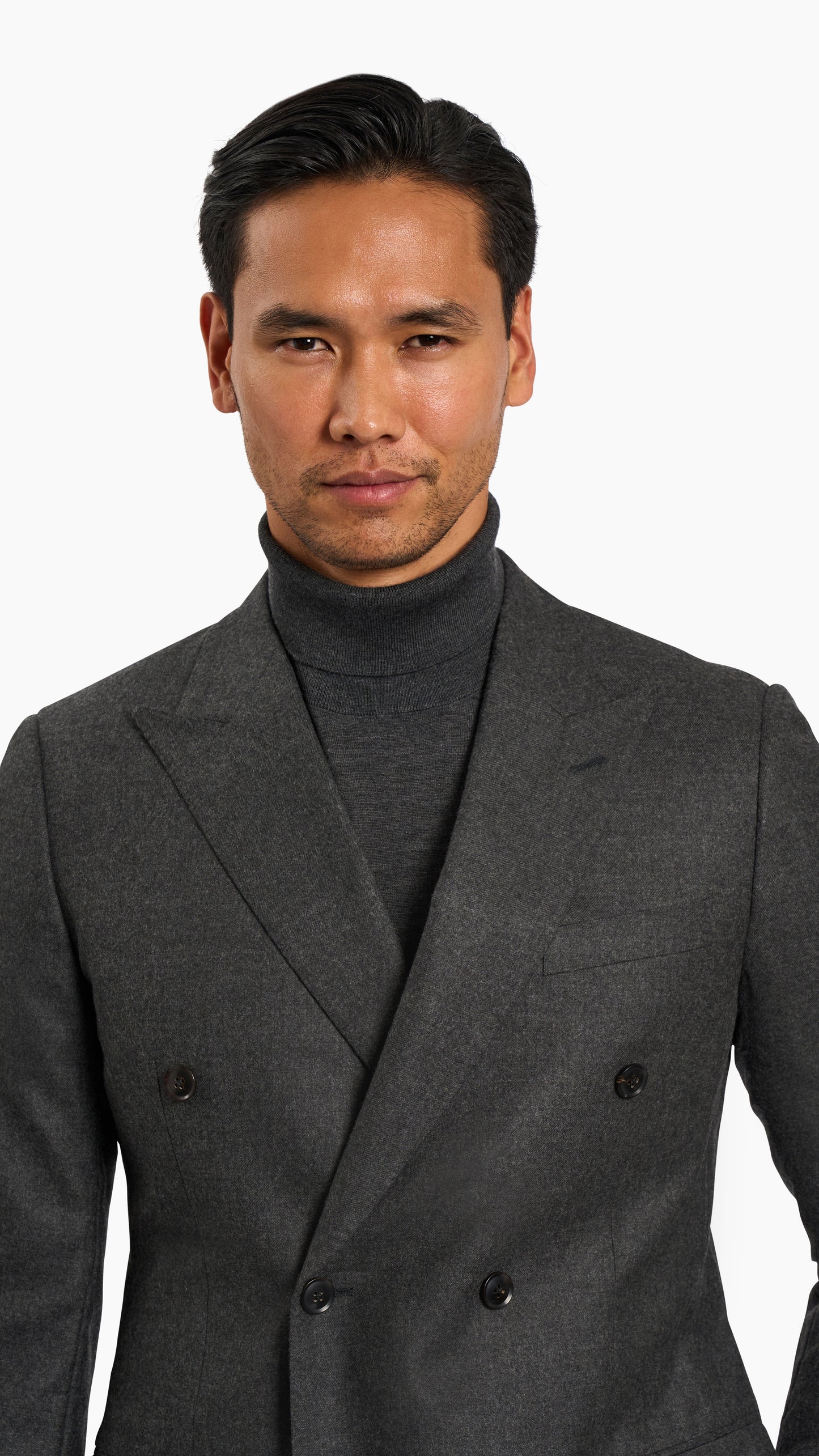 Holland & Sherry Charcoal Flannel Suit