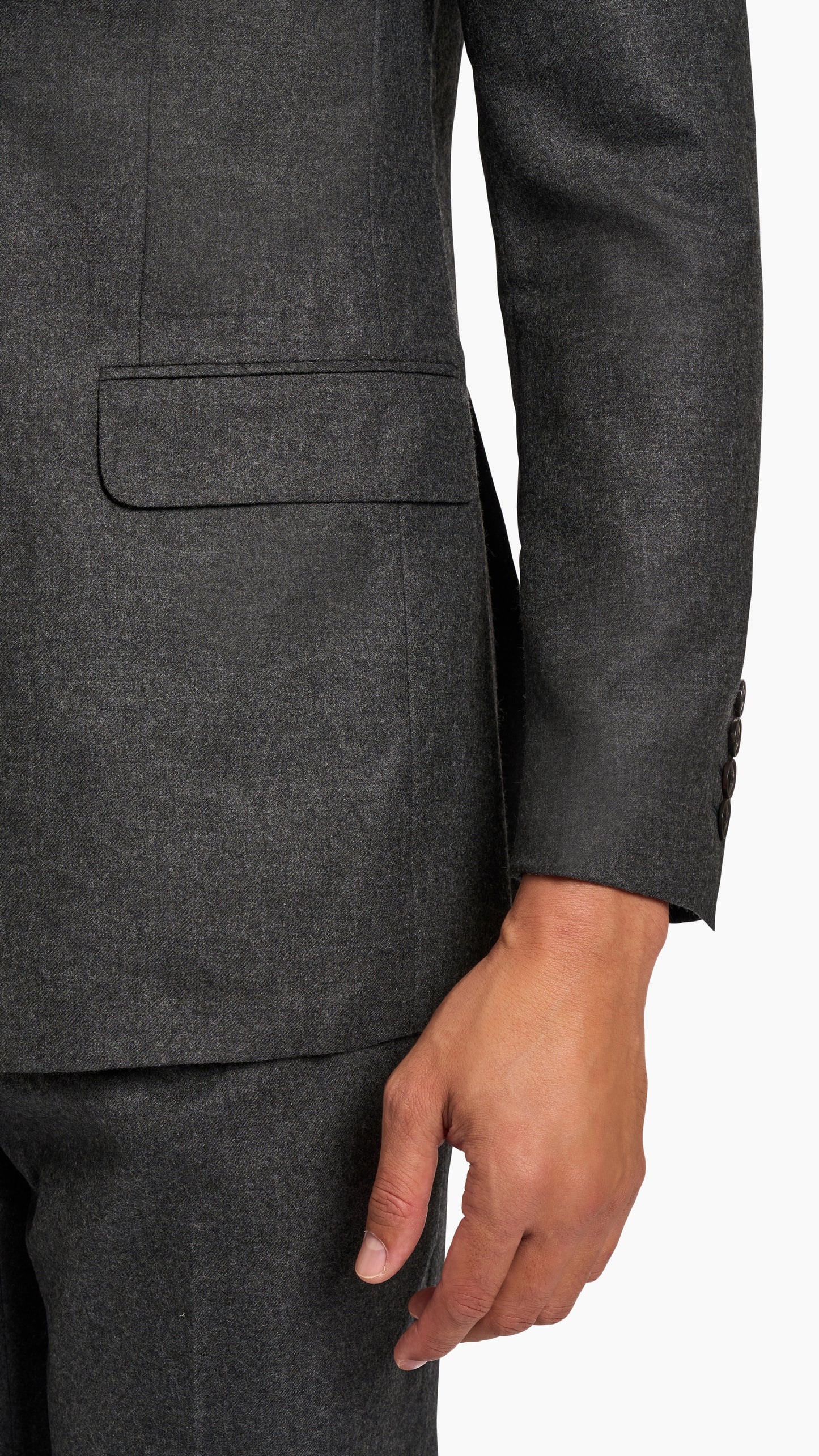 Holland & Sherry Charcoal Flannel Suit