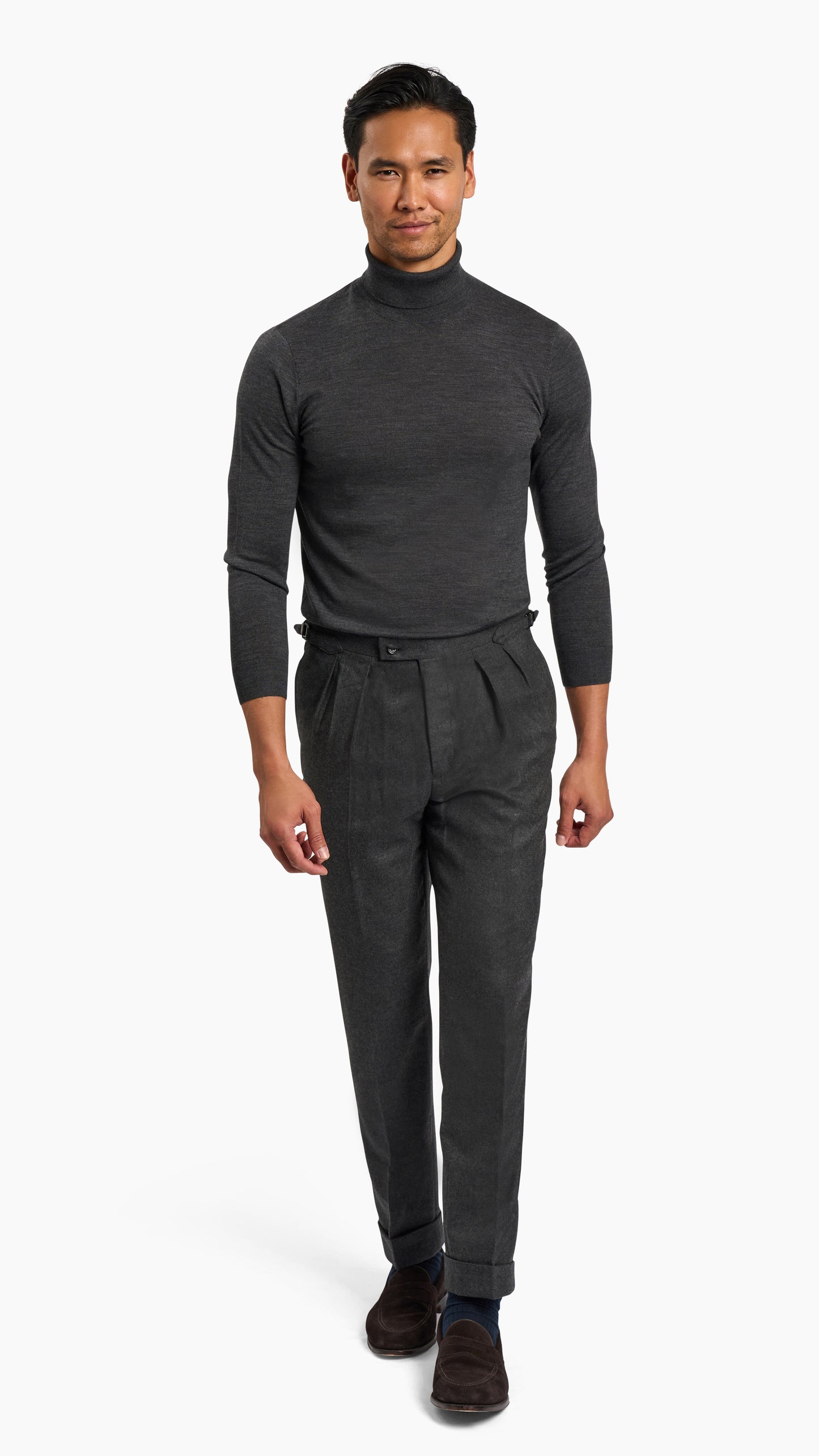 Holland & Sherry Charcoal Flannel Suit