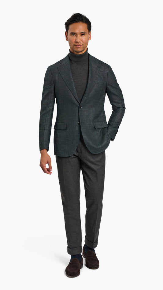 Loro Piana Green Wool/Silk Jacket