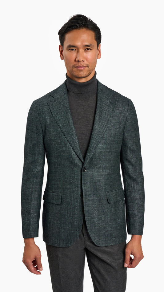 Loro Piana Green Wool/Silk Jacket