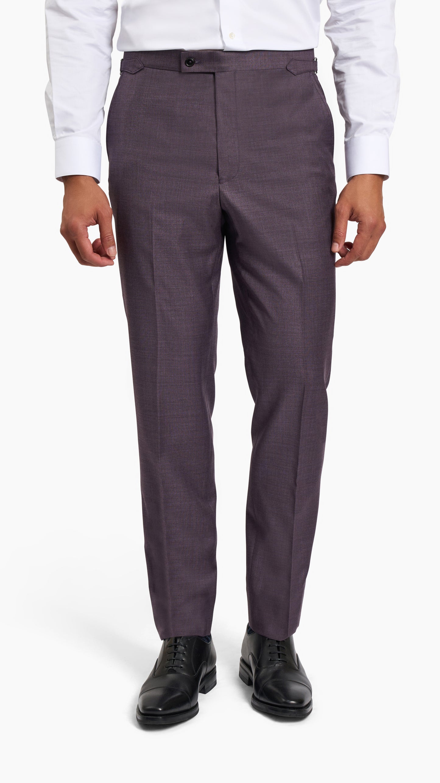 Scabal Burgundy Wool Suit