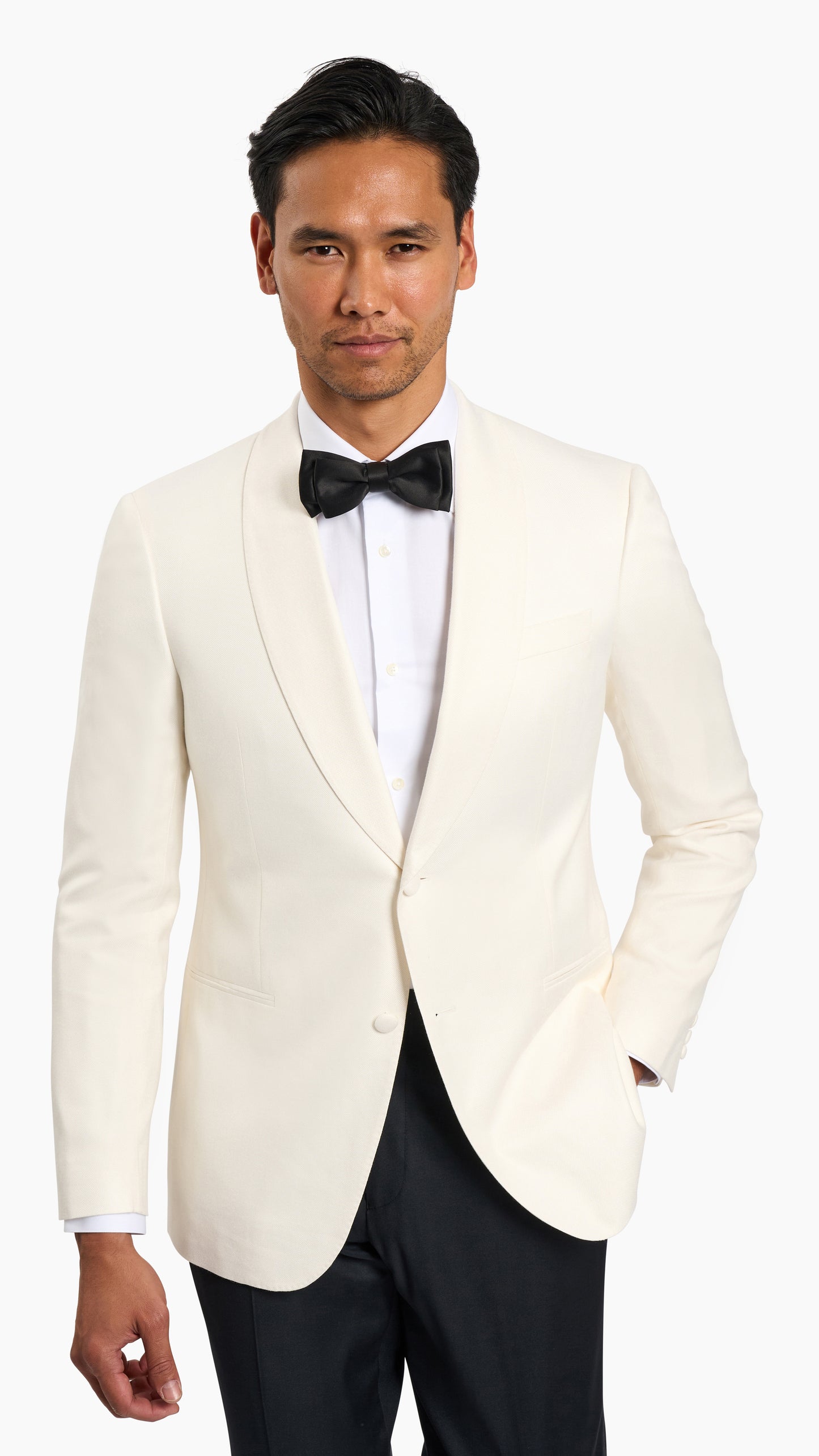 Huddersfield Bamboo White Dinner Jacket