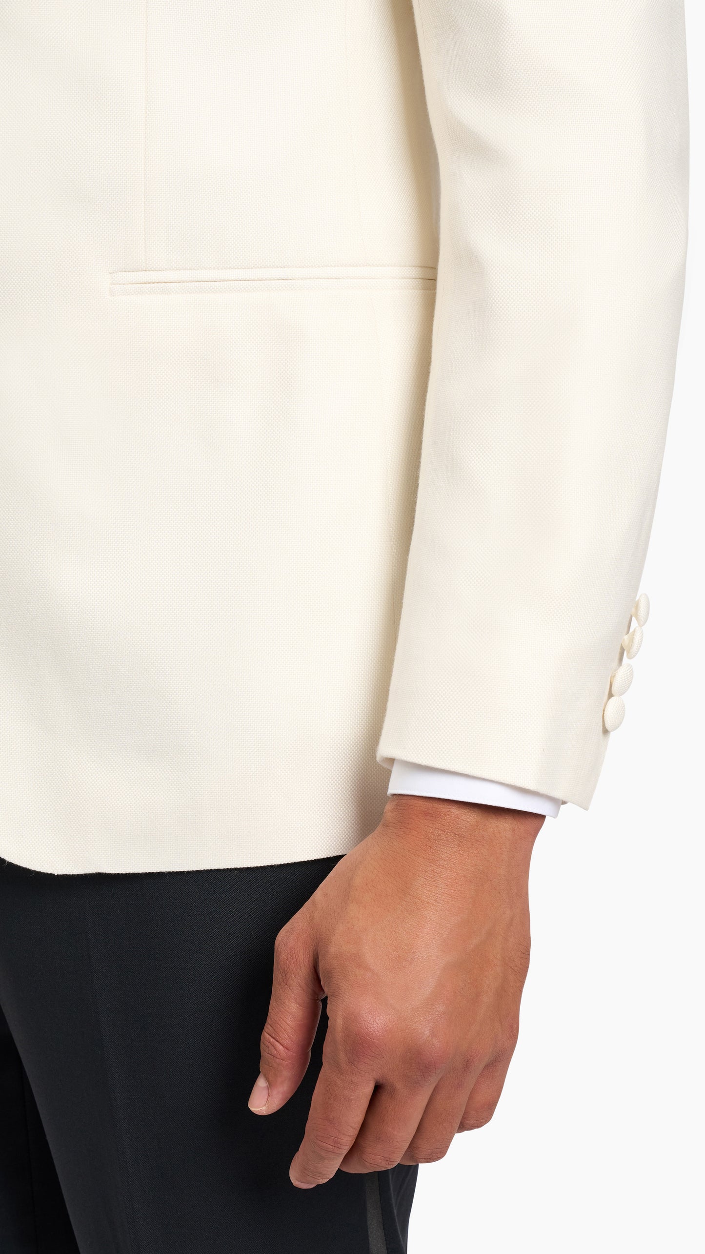 Huddersfield Bamboo White Dinner Jacket