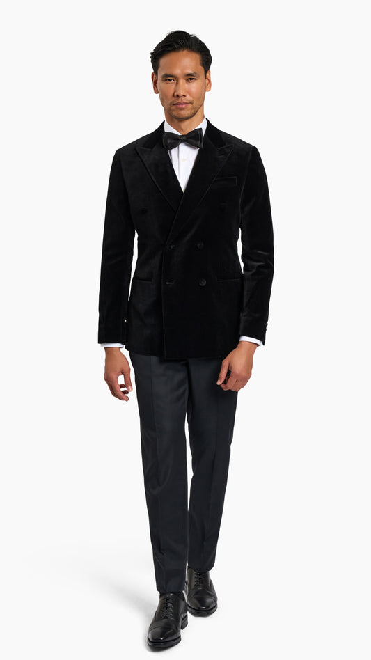 Holland & Sherry Black Tuxedo Suit