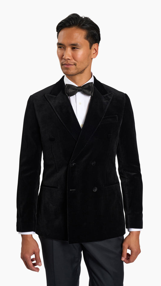 Holland & Sherry Black Tuxedo Suit