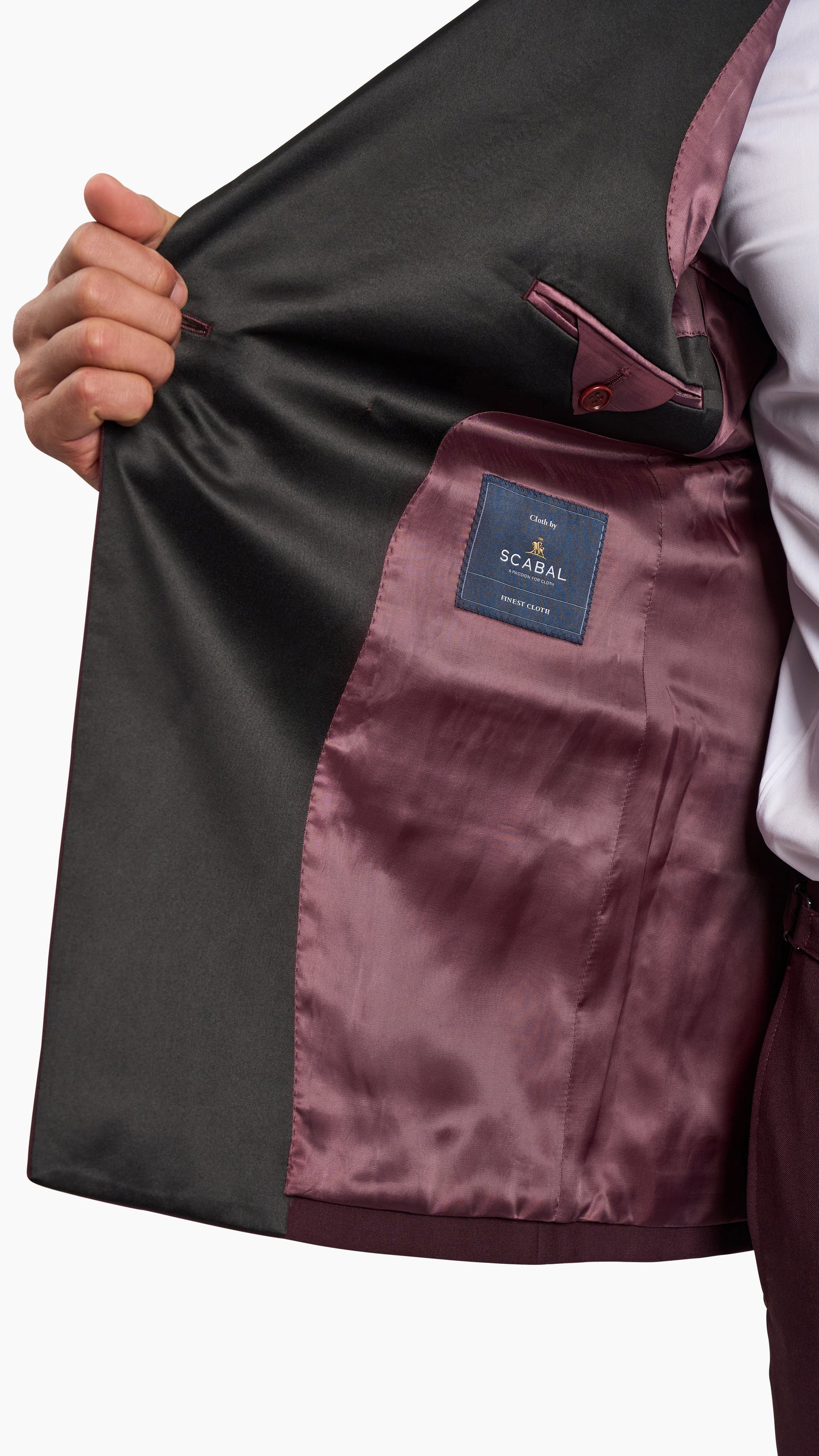 Scabal Burgundy Tuxedo