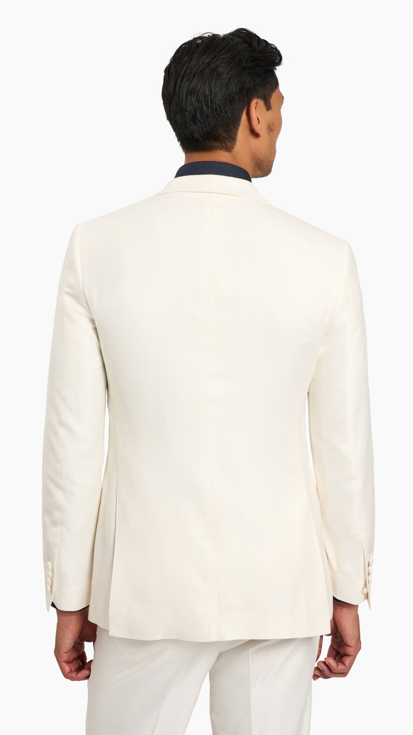 Huddersfield Bamboo White Tuxedo Jacket