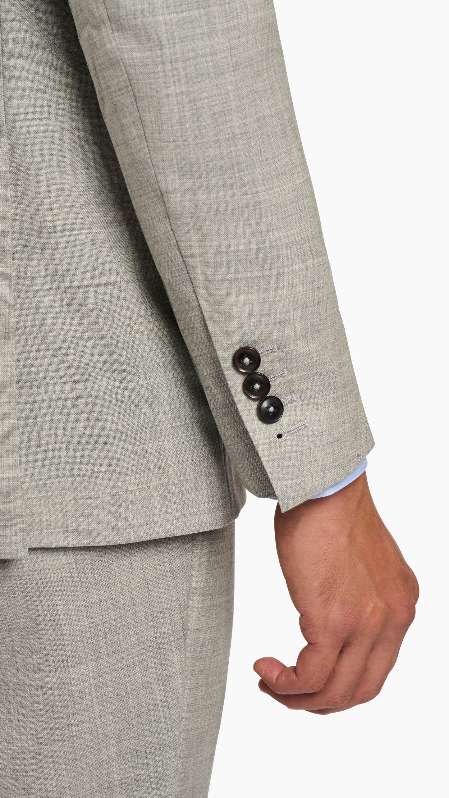 Huddersfield Light Grey Wool Suit