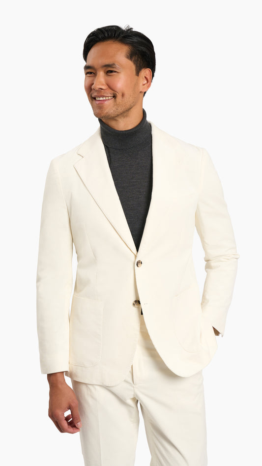 Loro Piana Cream Corduroy Suit