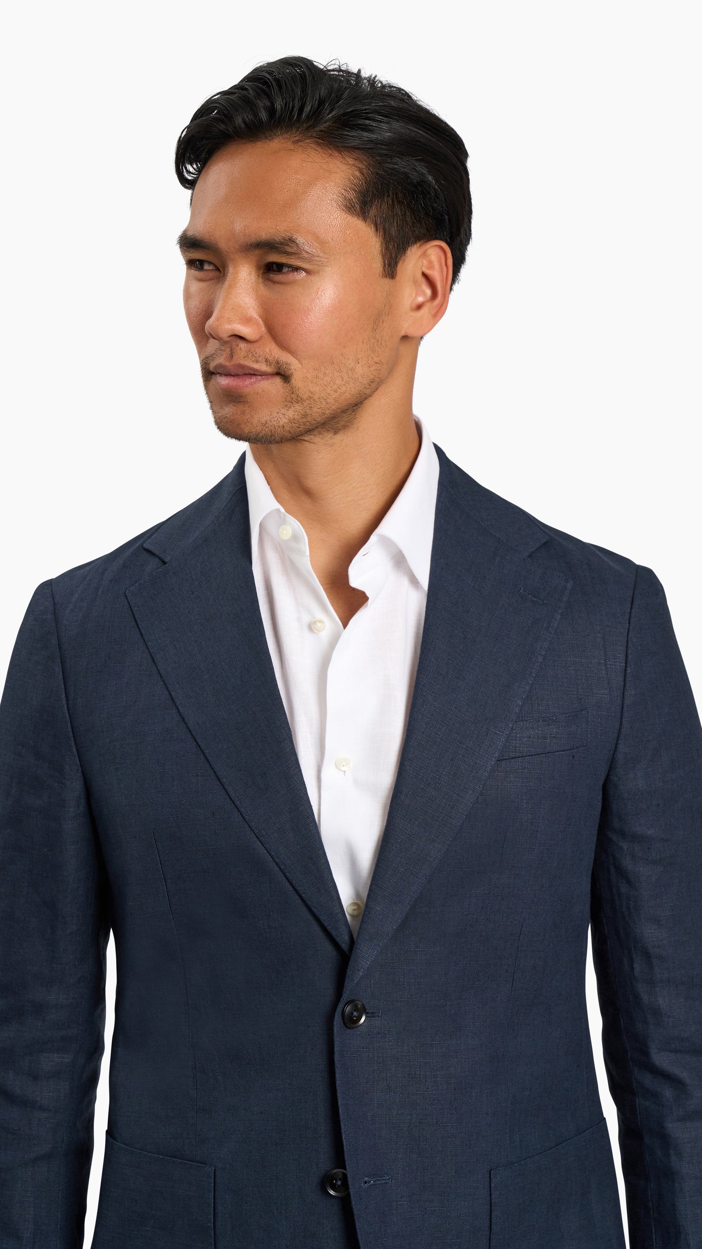 Scabal Navy Linen Suit