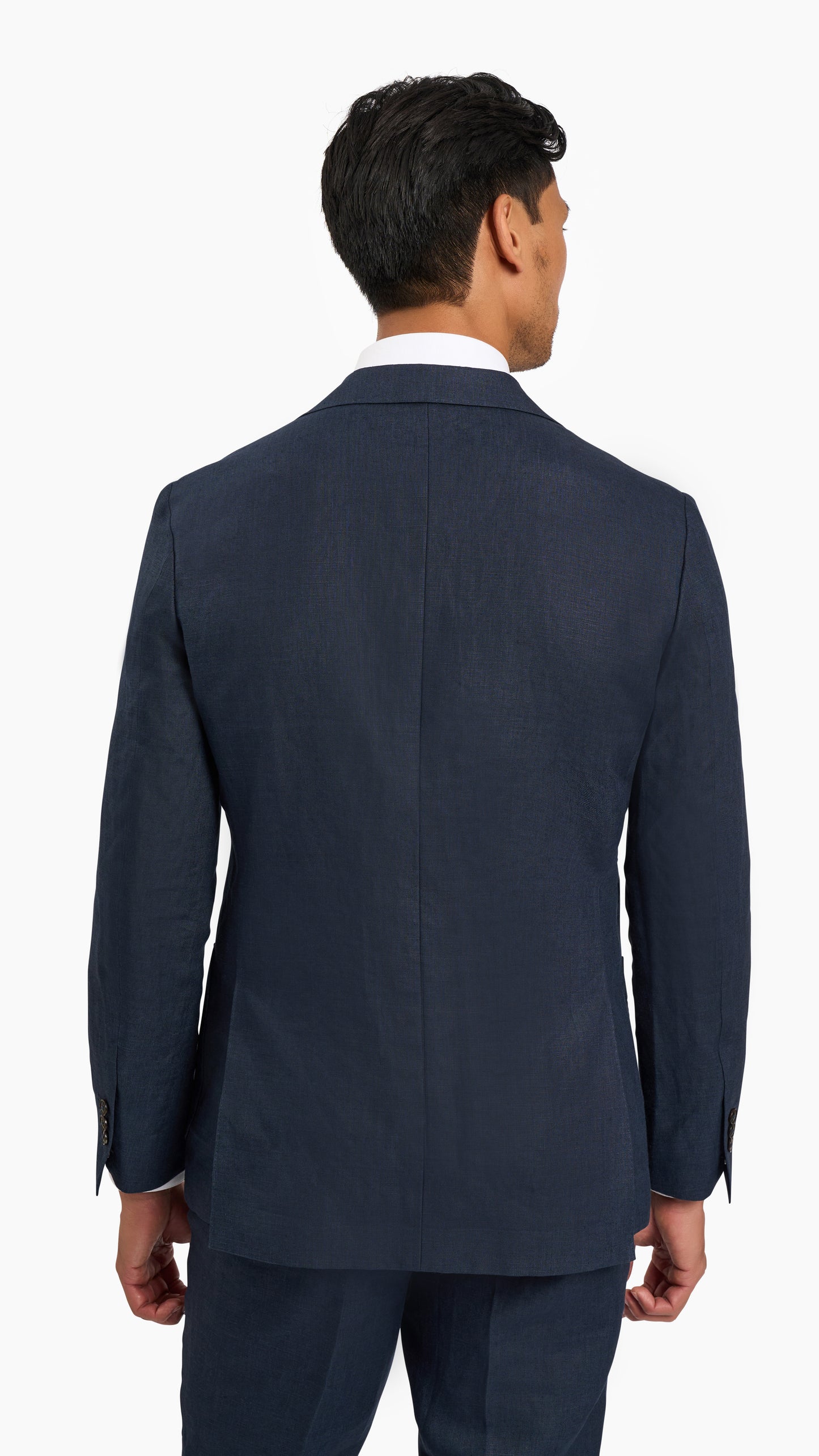 Scabal Navy Linen Suit