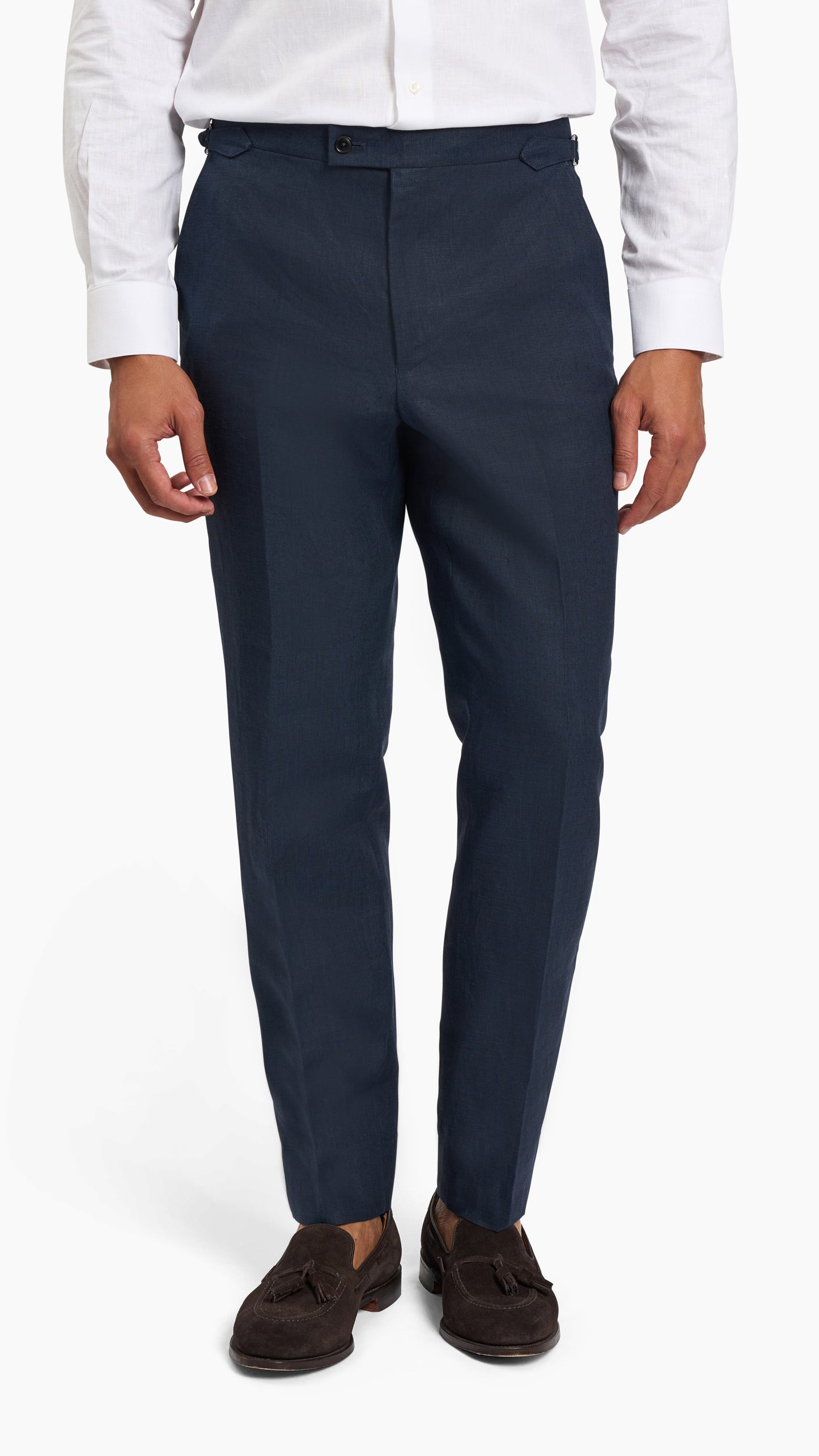 Scabal Navy Linen Suit