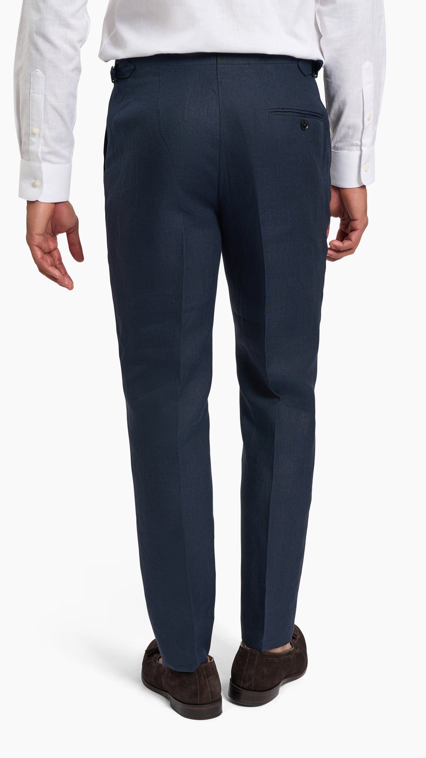 Scabal Navy Linen Suit