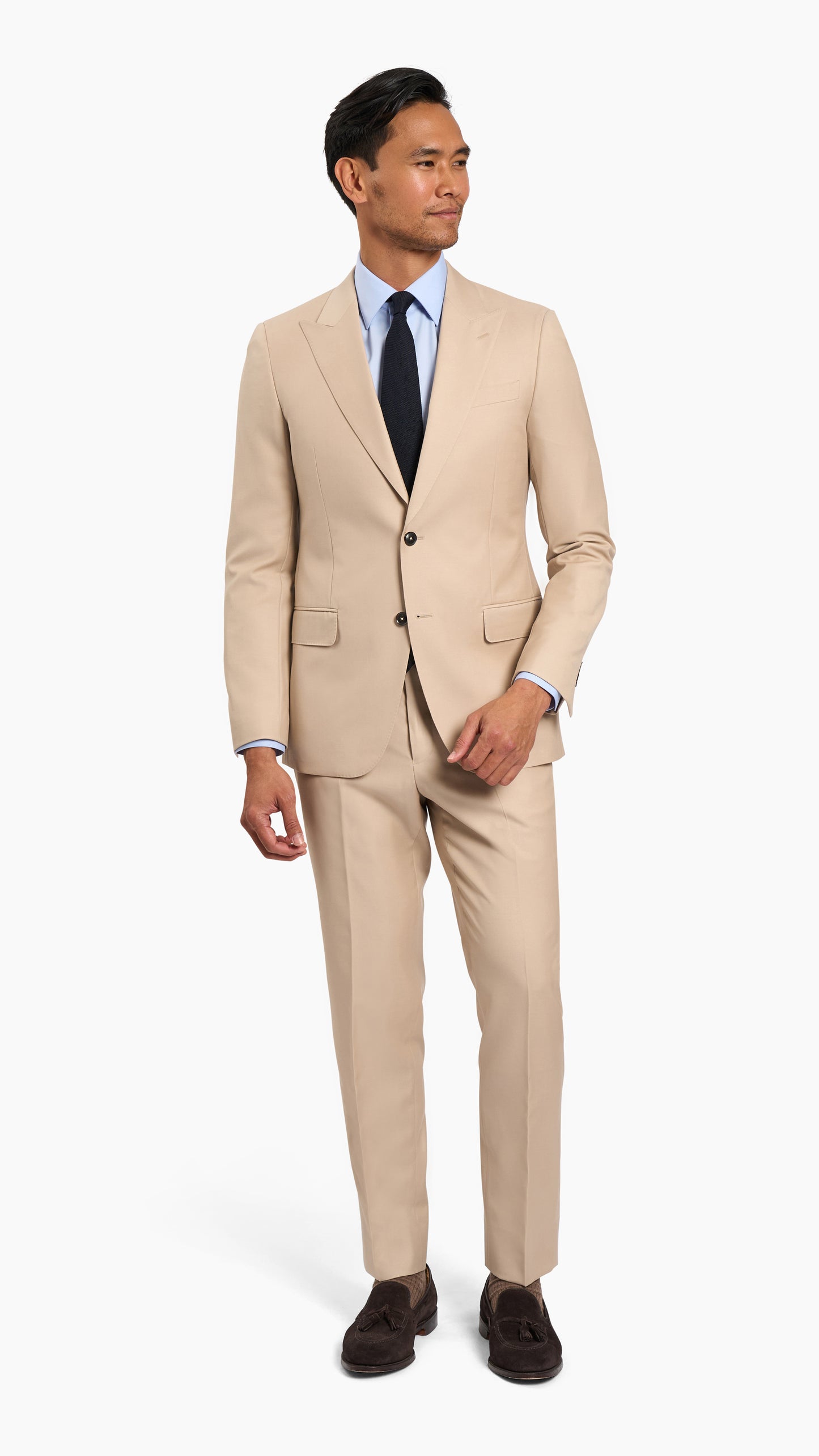 Holland & Sherry Champagne Suit