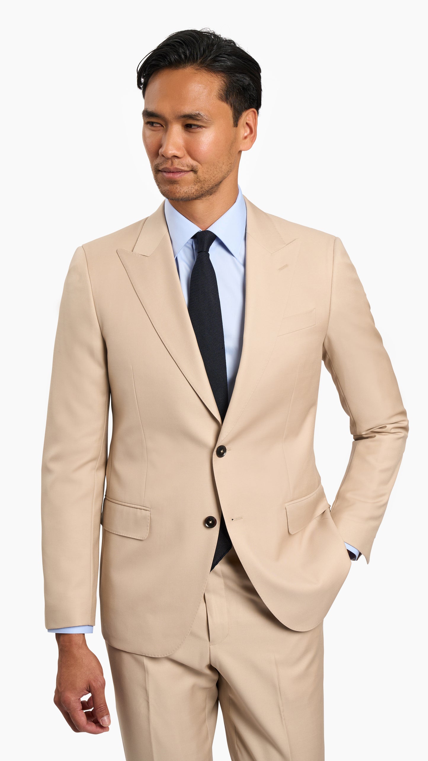 Holland & Sherry Champagne Suit