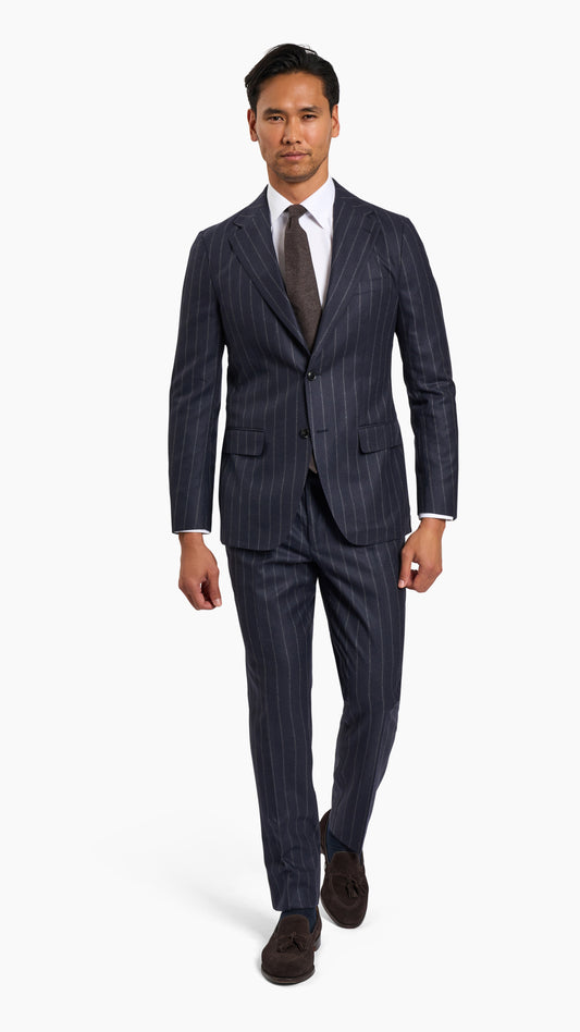 Holland & Sherry Navy Stripe Suit