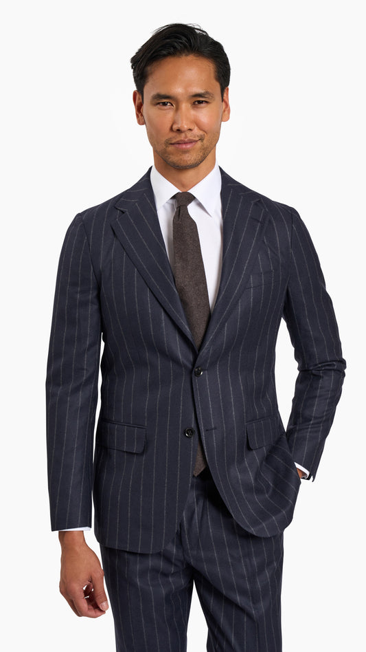 Holland & Sherry Navy Stripe Suit