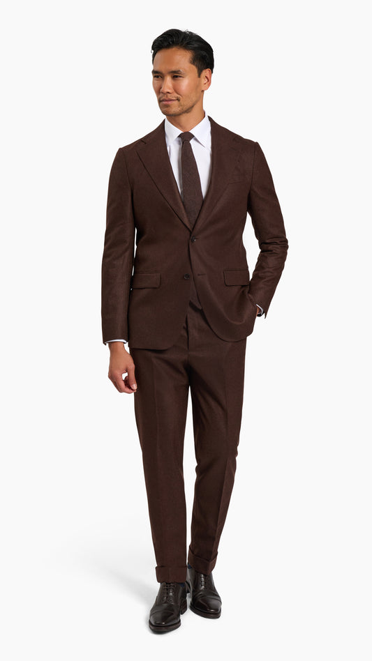 Scabal Rust Flannel Suit