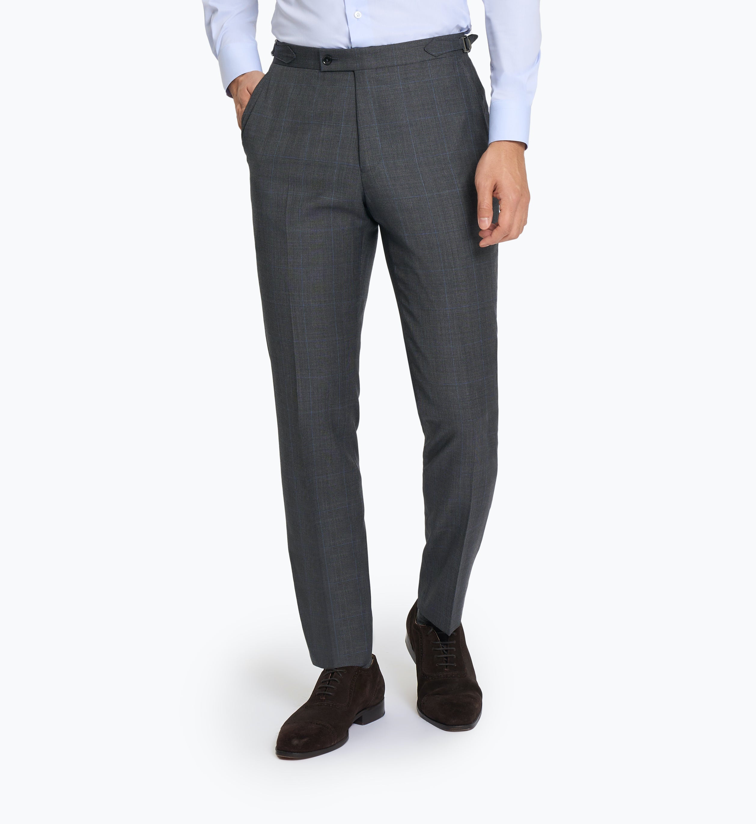 Gucci Wide Trousers In Prince Of Wales In Grey | ModeSens