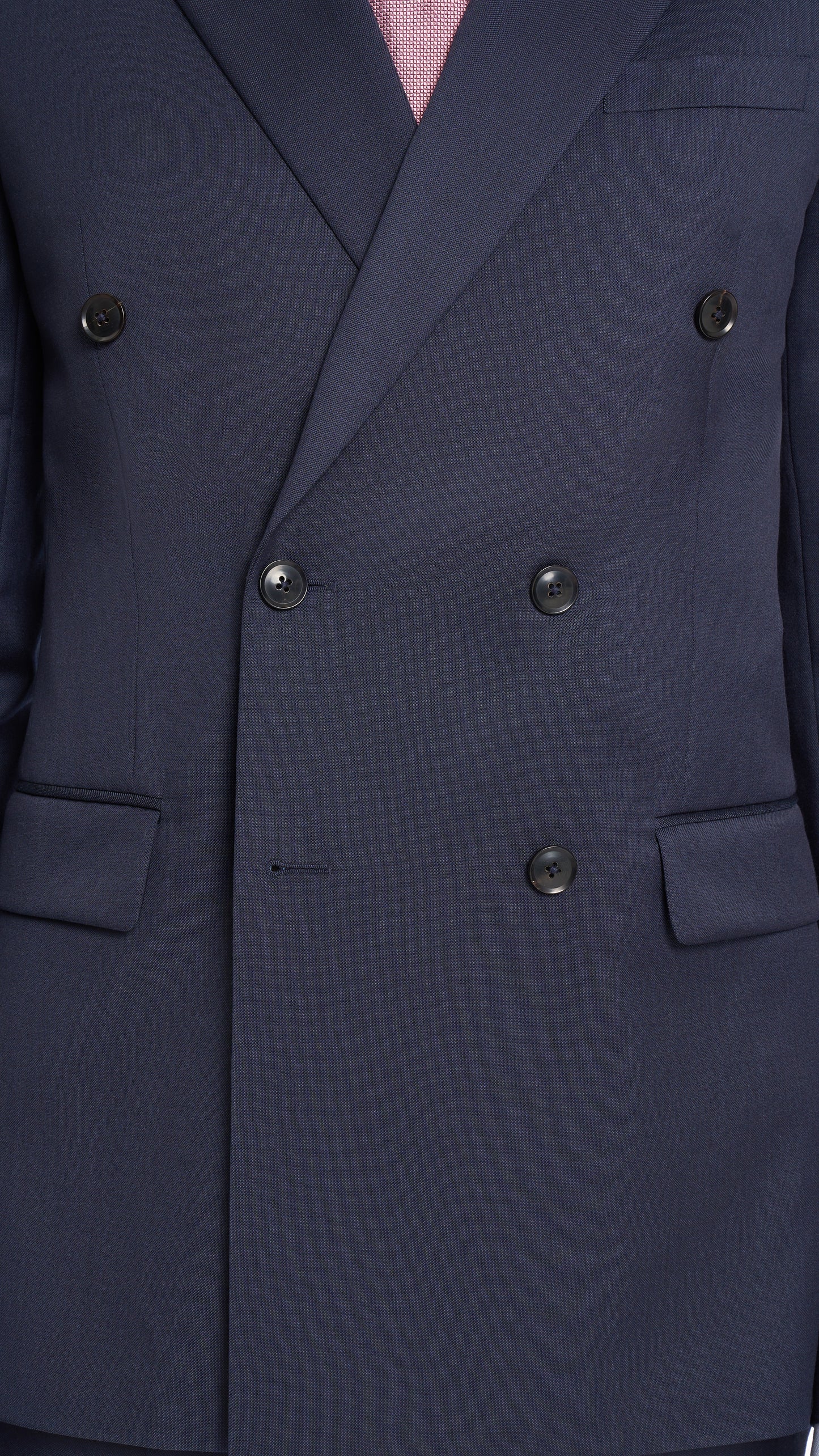 Midnight Blue Sharkskin Custom Jacket